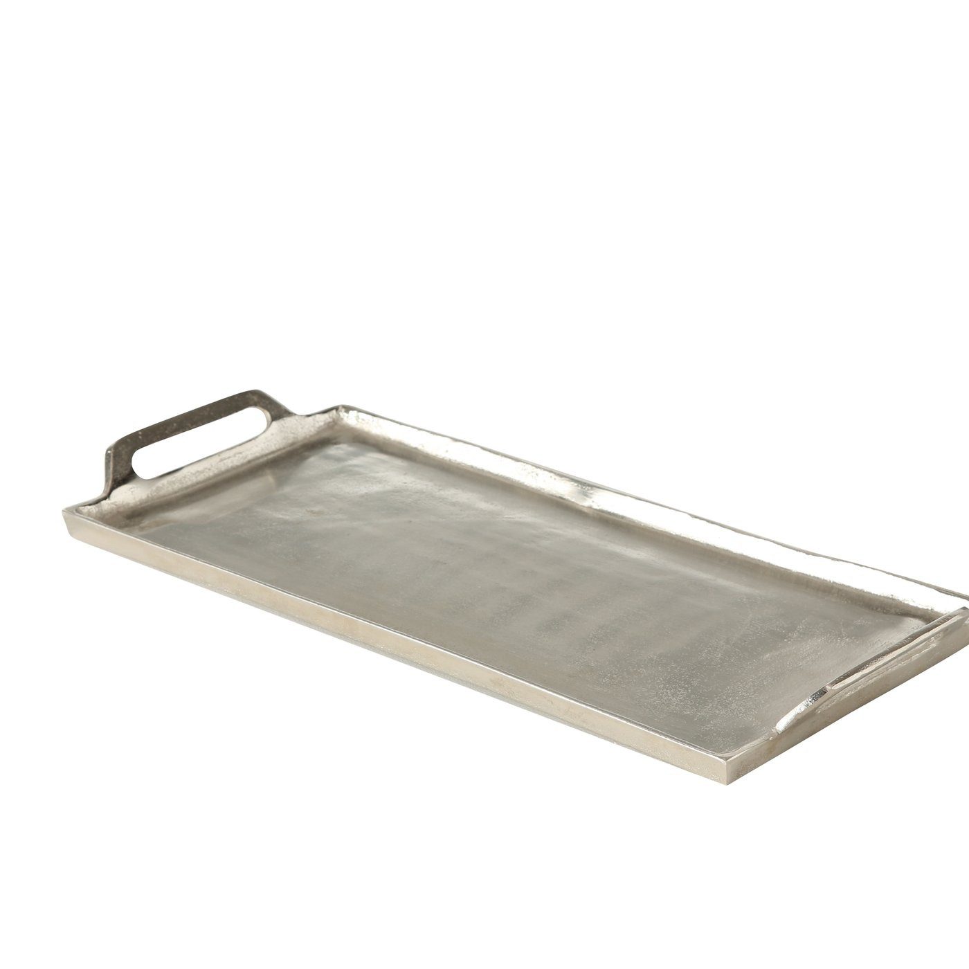 Tablett Tablett Rhys Aluminium, Silber, 55 cm x 28 cm, 5024800