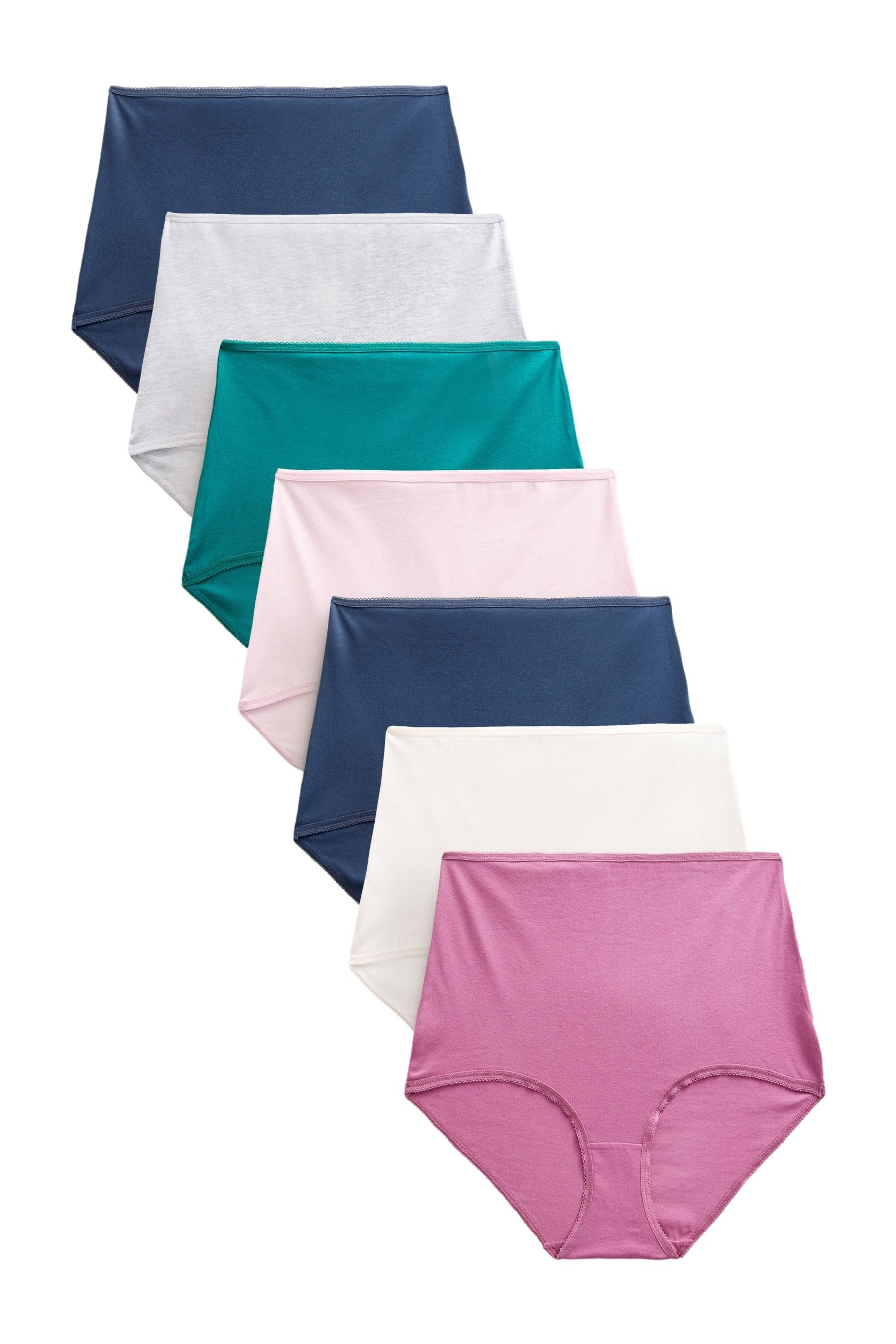 Taillenslip Maxi-Slips mit hohem Baumwollanteil im 7er-Pack