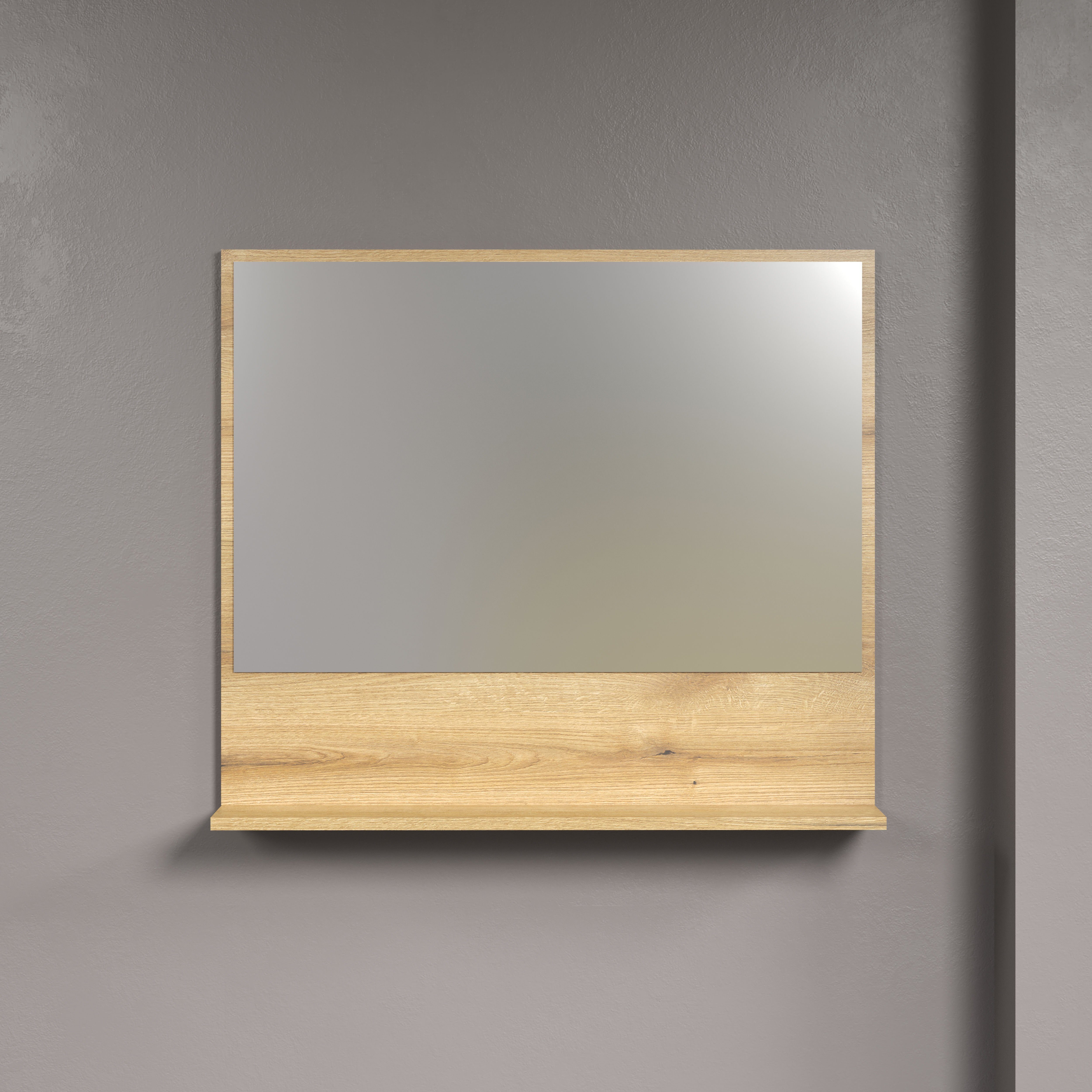 zeitlosen welltime einem Dekor eleganter Eiche Spiegel in Spiegel,