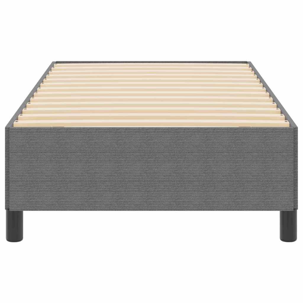 vidaXL Bett Boxspringbett Hellgrau 80 x 200 cm Cordstoff (1-tlg) – Bild 5 von 5