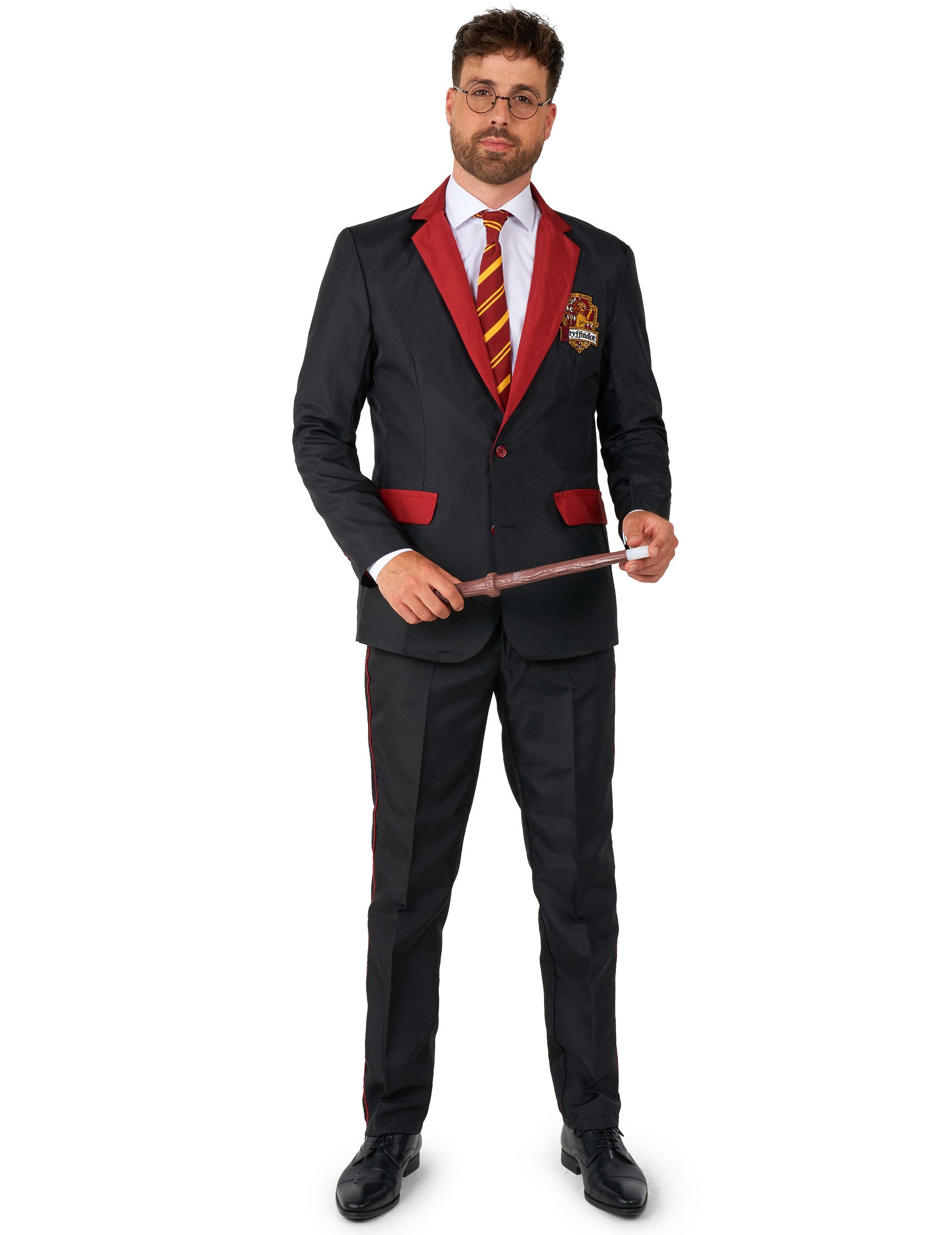 Opposuits Kostüm Mr. Gryffindor-Kostüm für Herren Suitmeister schwarz-rot-gelb