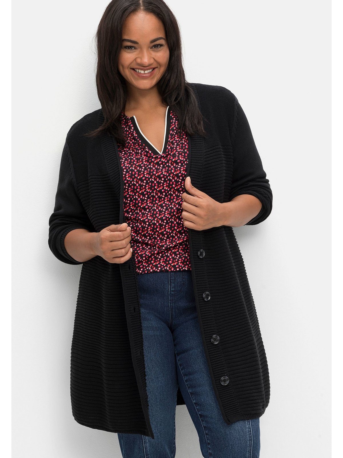 Longstrickjacke Große Größen