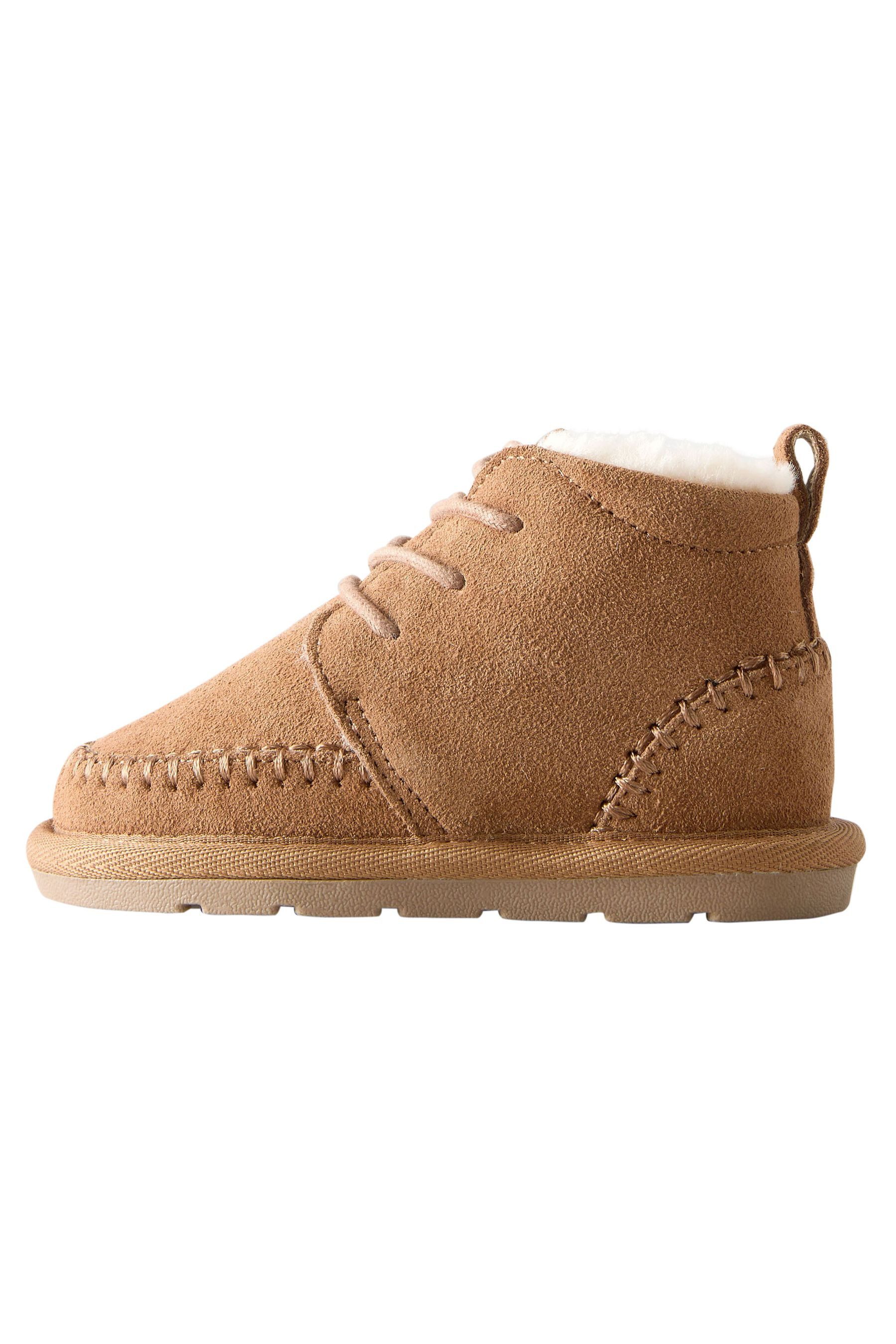 Next Velourslederstiefel mit warmem Futter Stiefel (1-tlg)