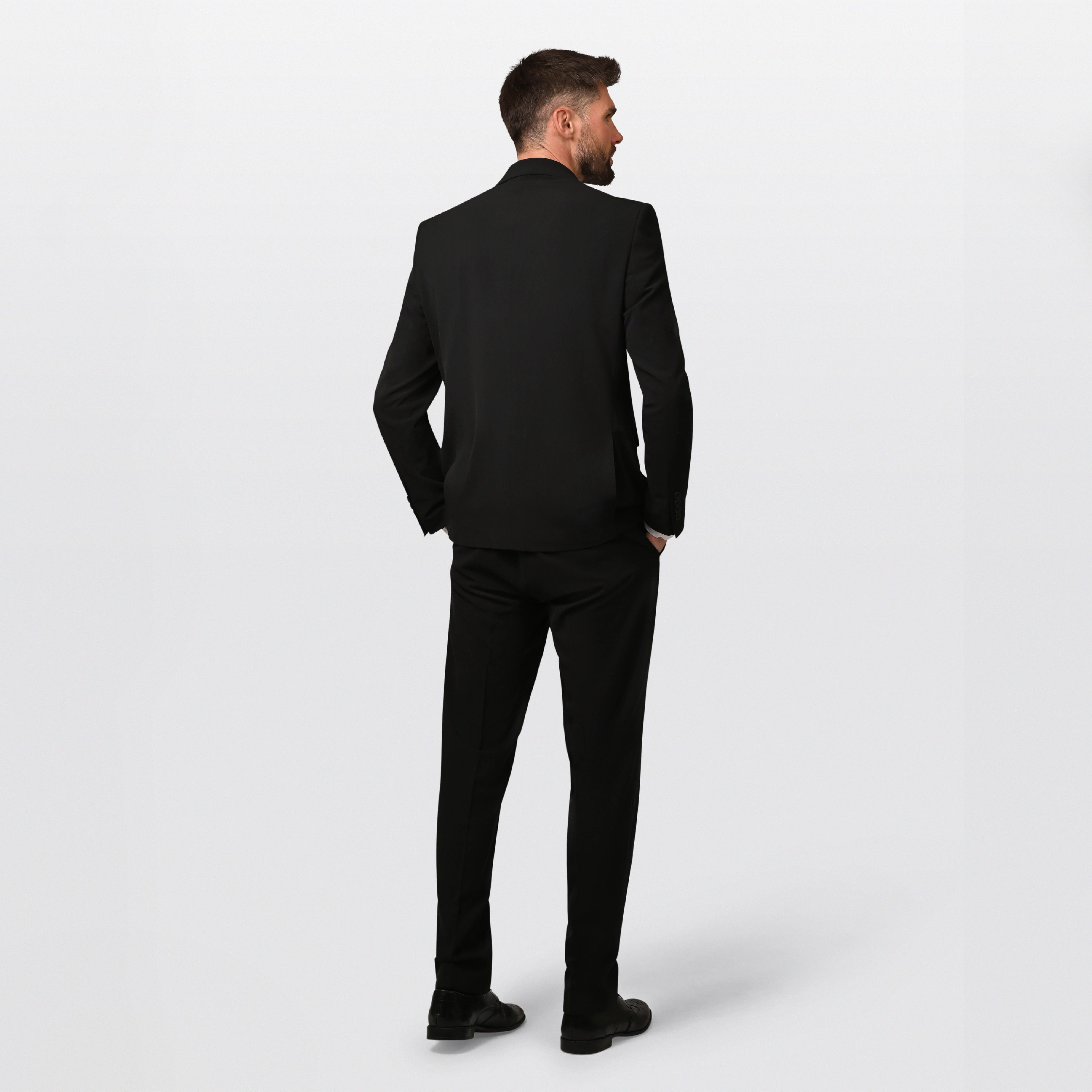 Hirschthal Anzug Herren Business Anzug Regular Fit (Anzughose & Sakko, 2-tlg., Anzug Set) im modernen Look, mit Kleidersack