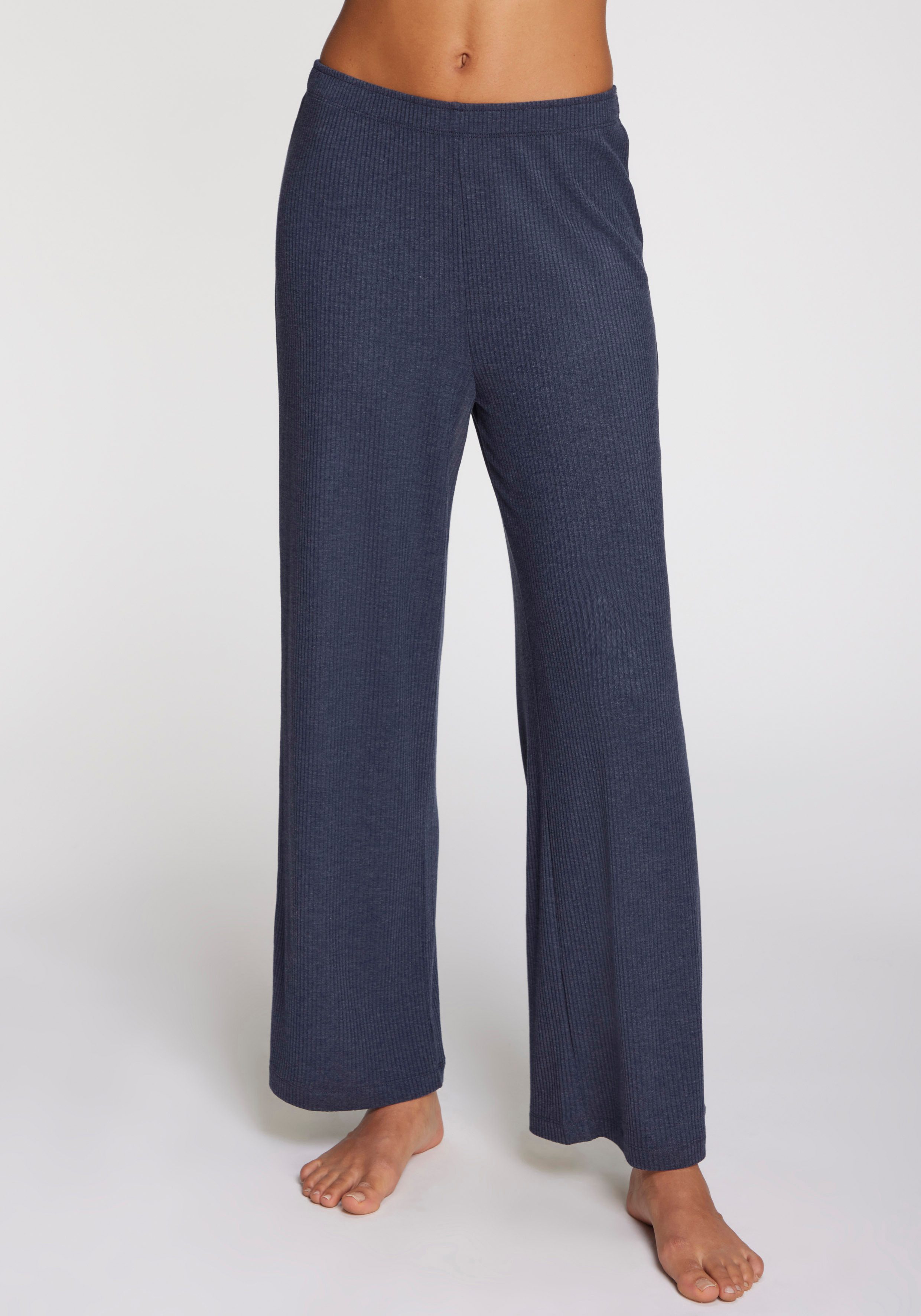 s.Oliver Pyjamahose aus weicher Rippqualität