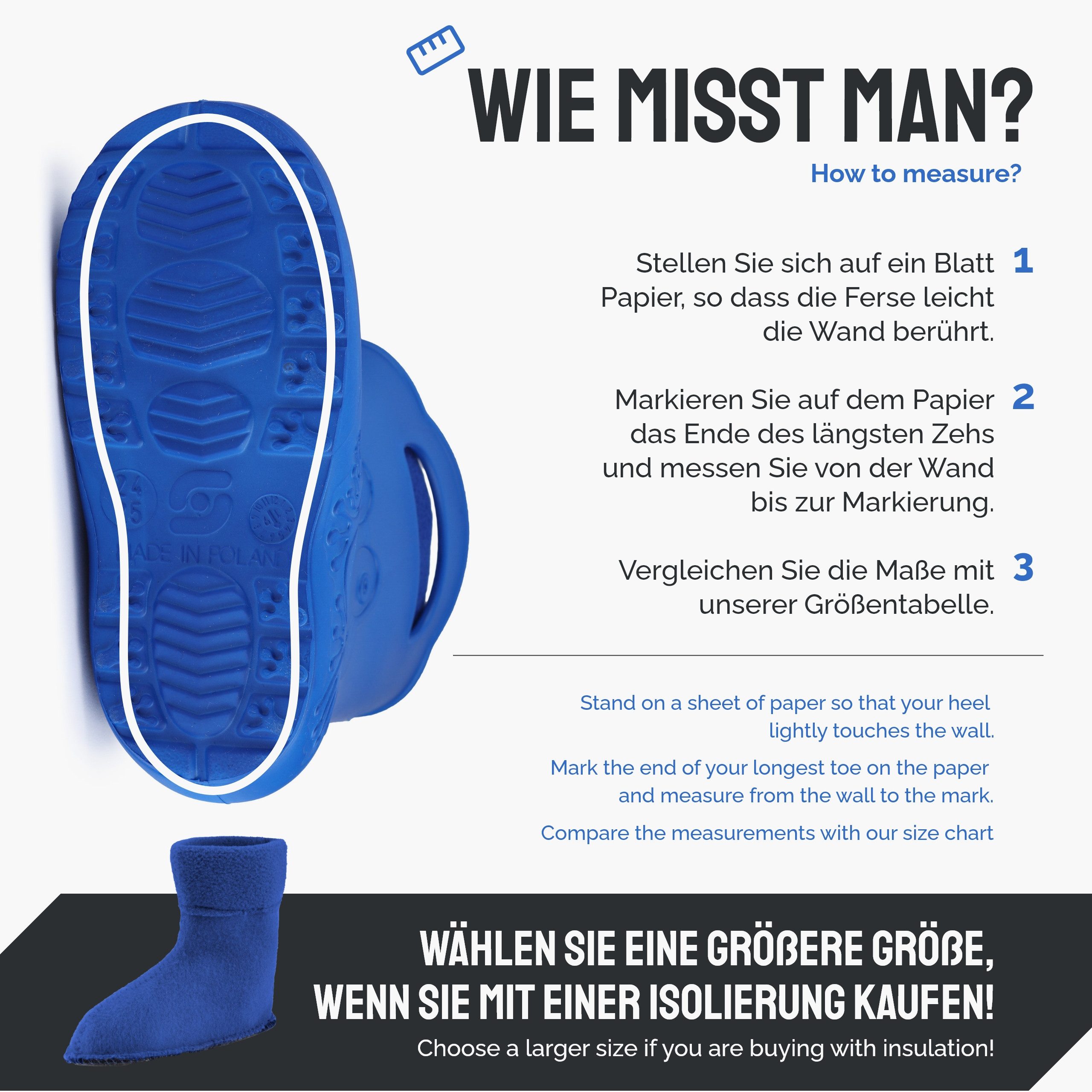 Ladeheid Kinder EVA federleichte Regenschuhe LA-CA-03 Gummistiefel mit herausnehmbares Innenfutter – Bild 2 von 5