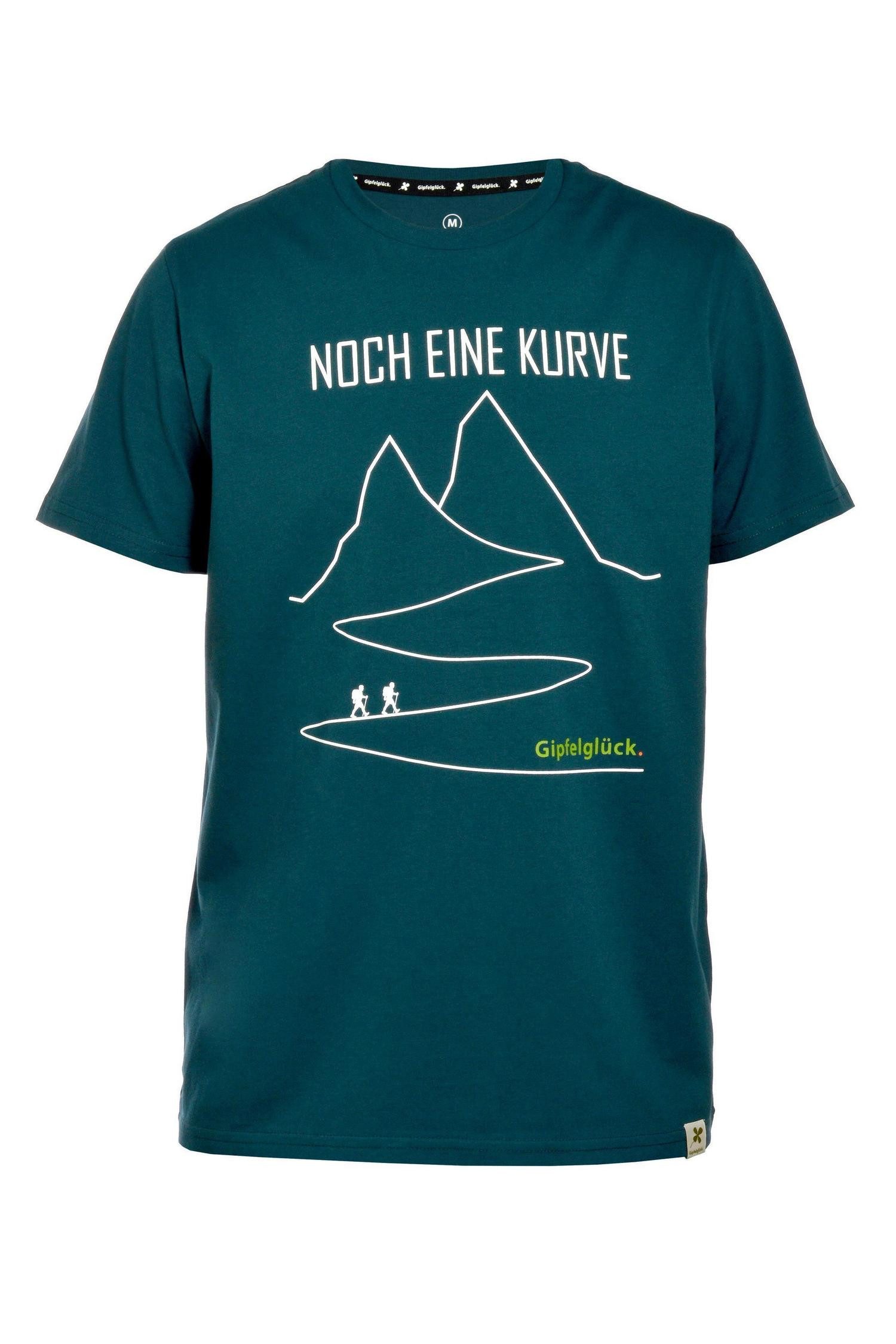 Gipfelglück T-Shirt FELIX für Herren, Noch Eine Kurve-Print