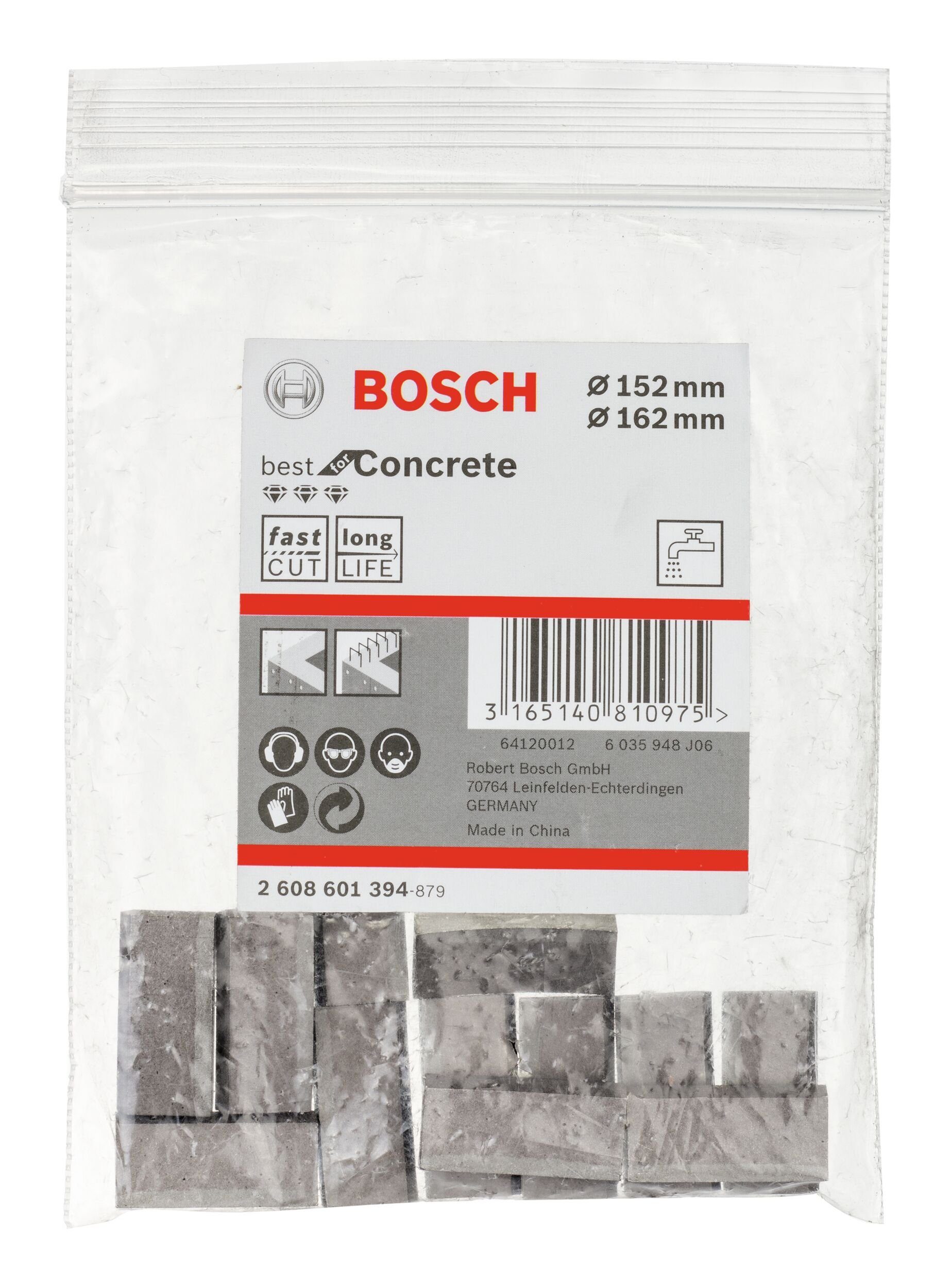 Segmente BOSCH Concrete f. 12 Best Bohrkrone, 1 for 1/4" Diamantbohrkronen UNC