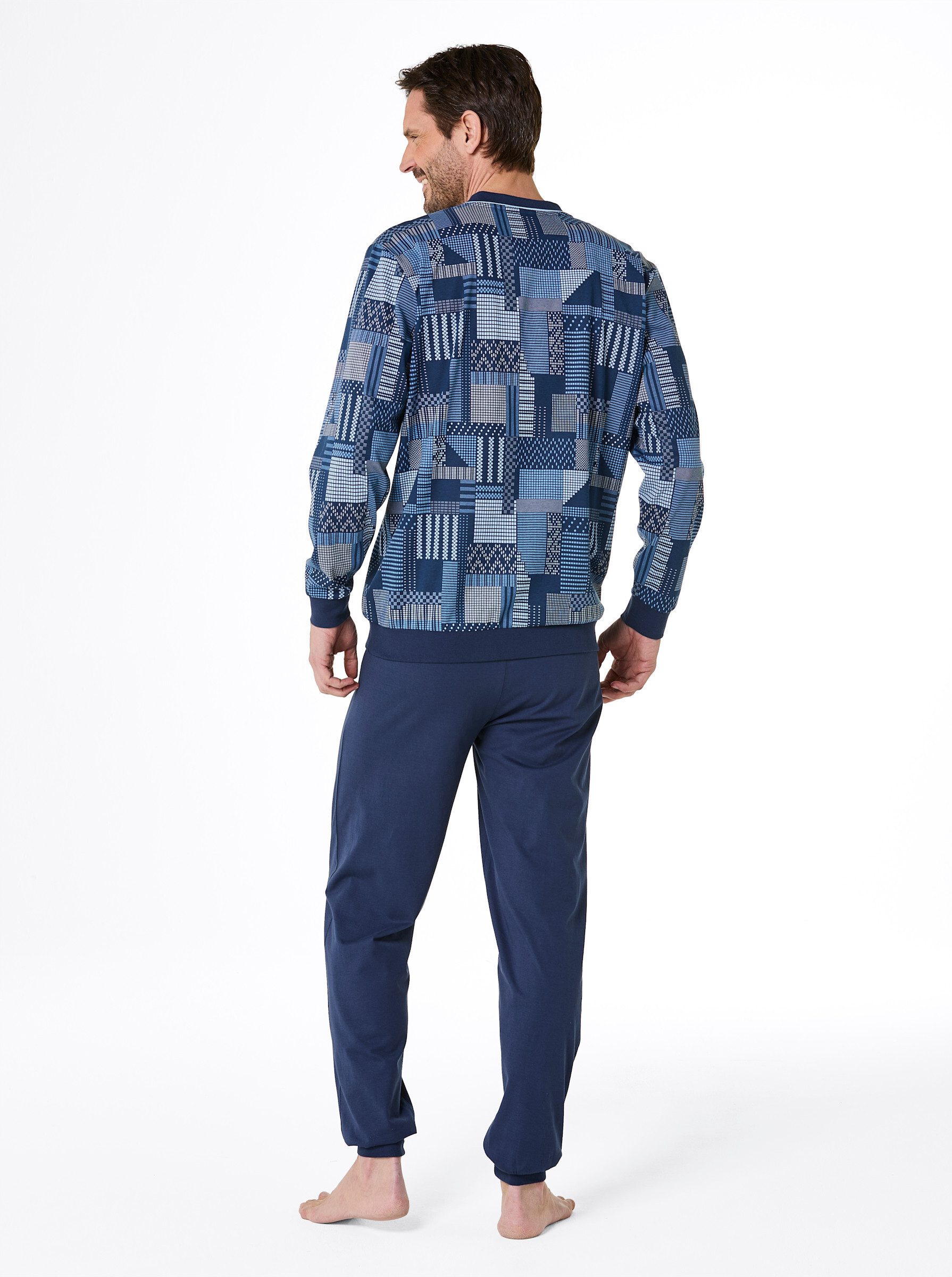 Witt Schlafanzug Schlafanzug Langarm