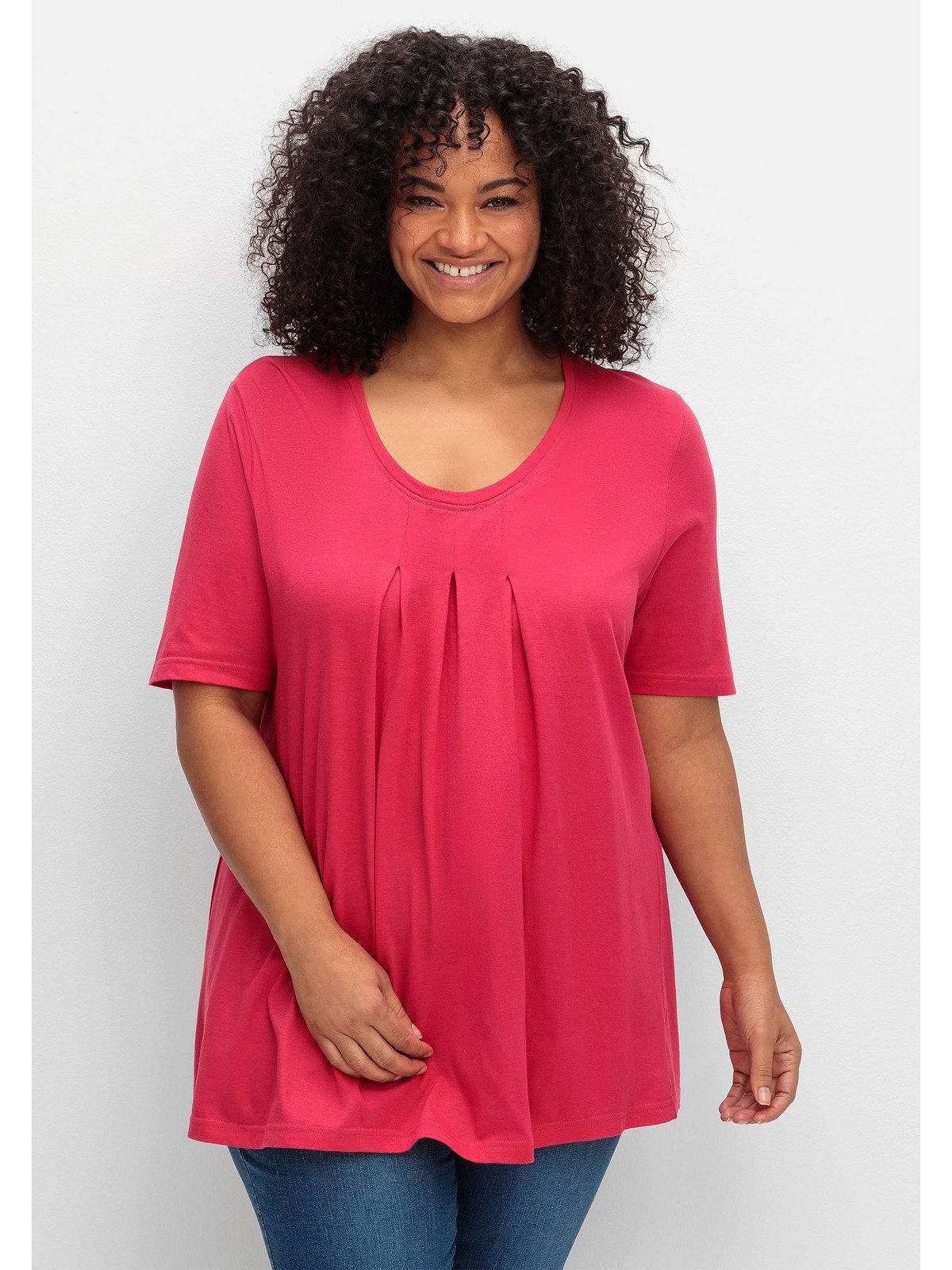 Sheego T-Shirt Große Größen in A-Linie, günstig online kaufen