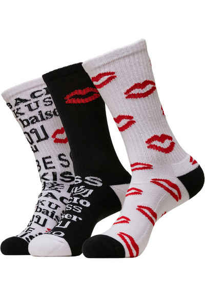 MisterTee Basicsocken MisterTee Unisex Kiss Socks 3-Pack (1-Paar)