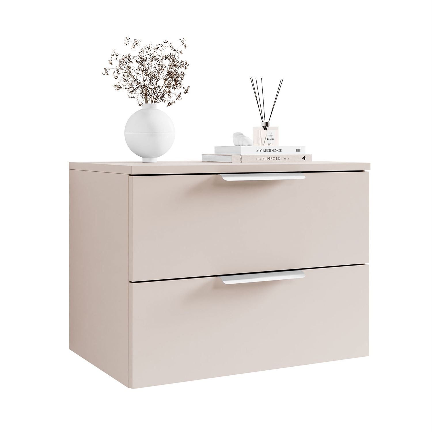 Lookway Nachttisch LINA 2S Kaschmir mit günstig online kaufen