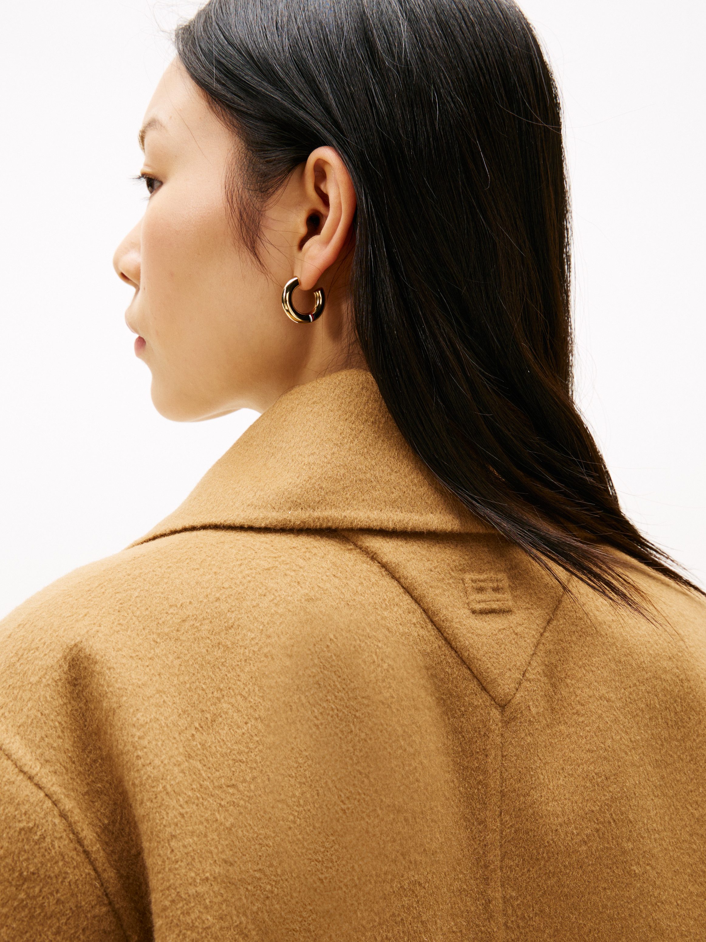 Tommy Hilfiger Kurzmantel DF WOOL BLEND REG PEACOAT mit Wolle günstig online kaufen