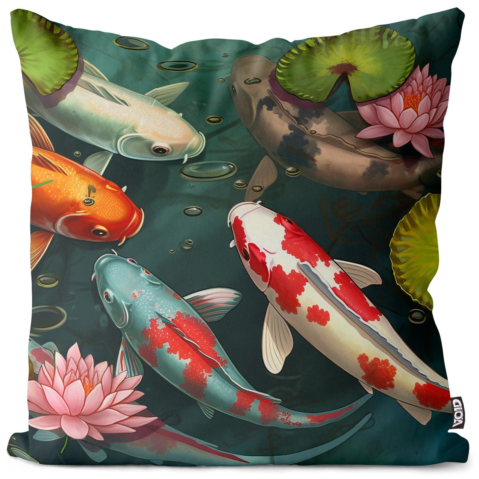 Kissenbezug, VOID (1 Stück), Kois Koiteich Fische Teich Garten koi