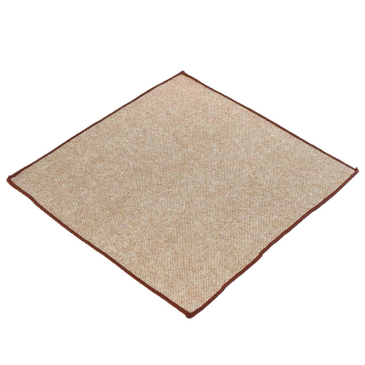 DonDon Fliege DonDon Herren Fliege und Einstecktuch aus Baumwolle (Packung, 2-St., 1x Herrenfliege und 1x Einstecktuch) bereits gebunden, Tweed-Look, 2er Set – Bild 4 von 5