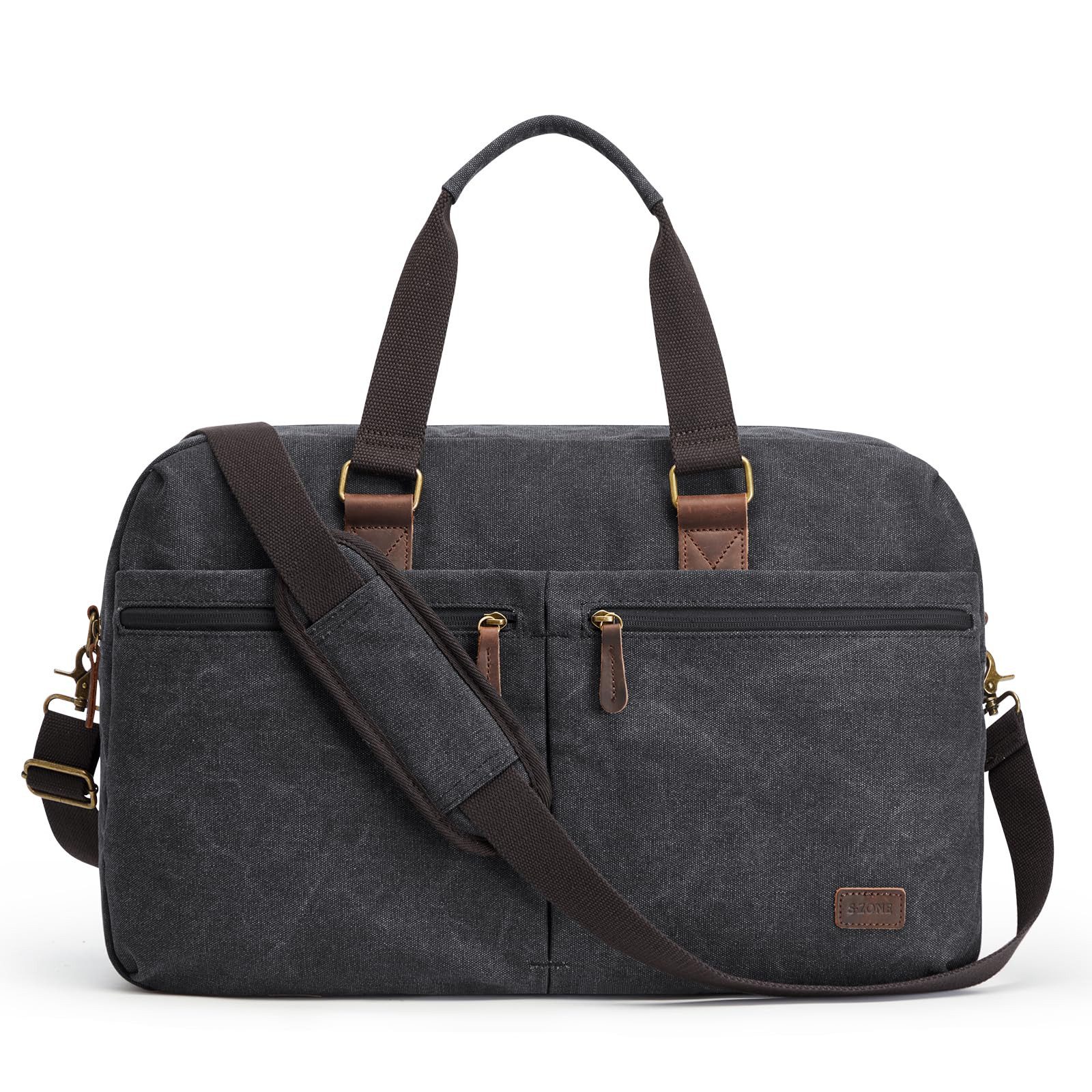 S-ZONE Reisetasche S-ZONE Reisetasche Weekender Tragetasche Freizeittasche Gymbag, Handgepäck Kleidersack Canvas für Männer und Frauen