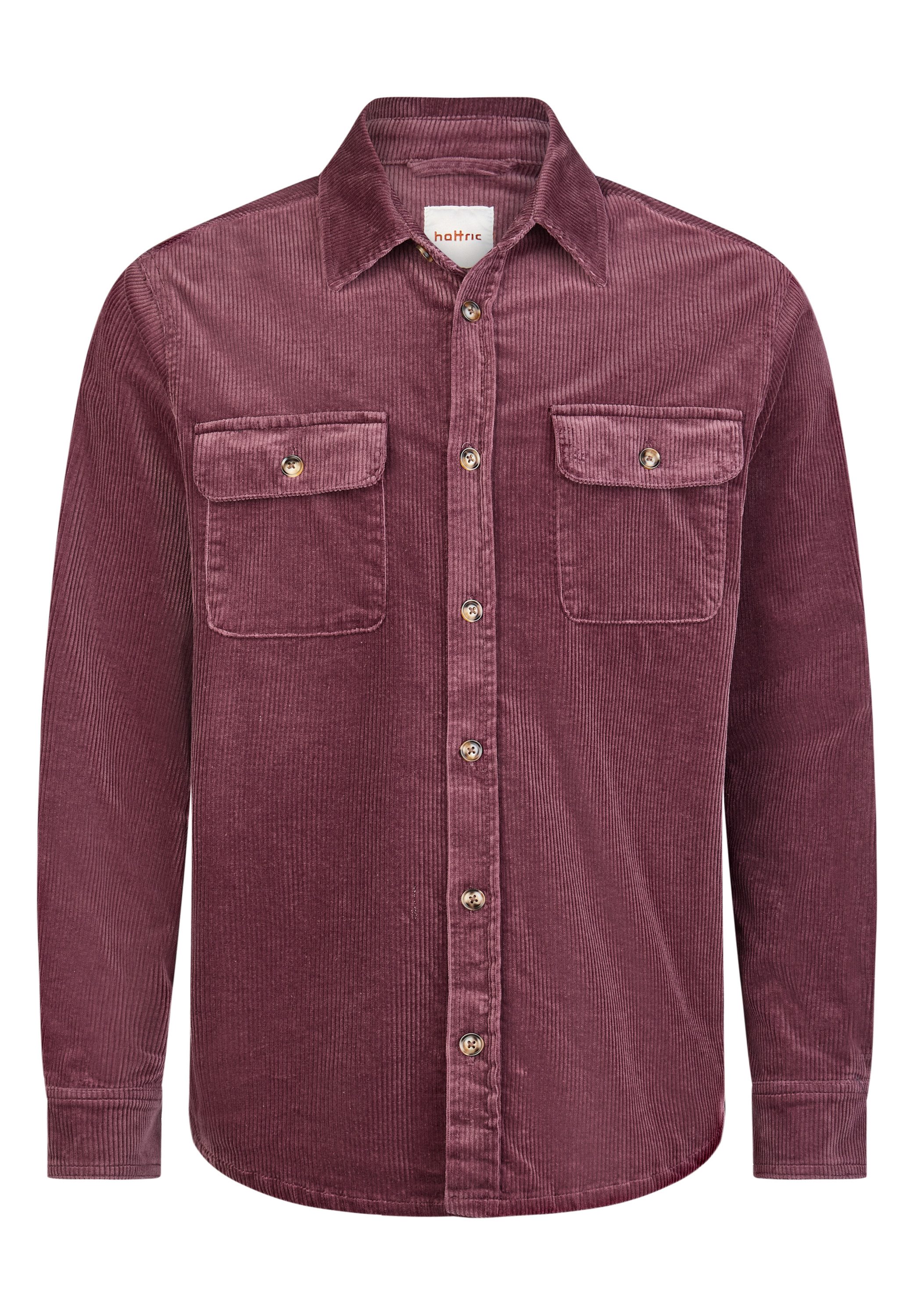 Hattric Hemdjacke Cord-Overshirt mit Brusttaschen