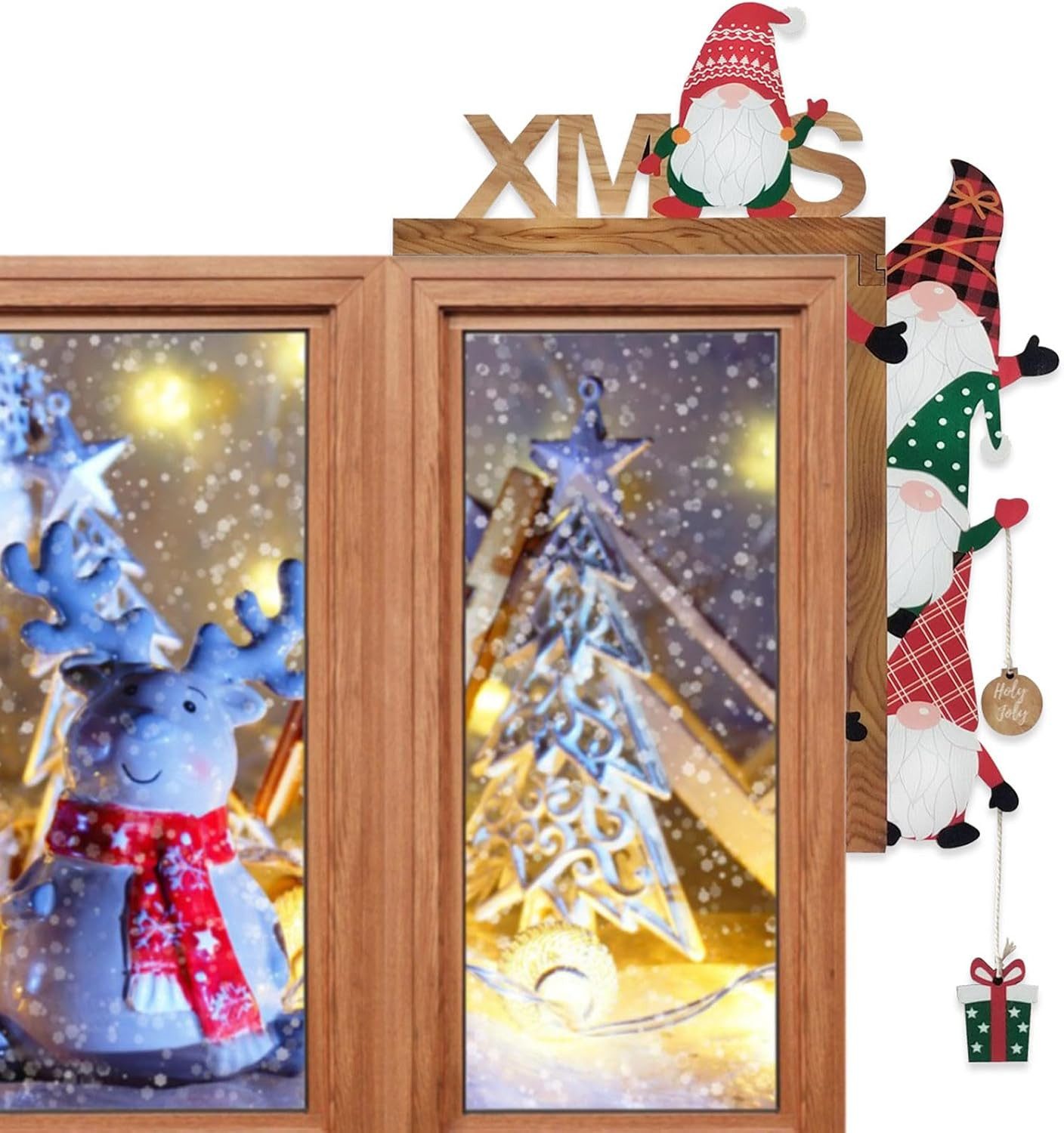 Kaket Weihnachtsfigur Weihnachtstür Ecke Dekor,Niedliche Zwerg-FigurWände günstig online kaufen