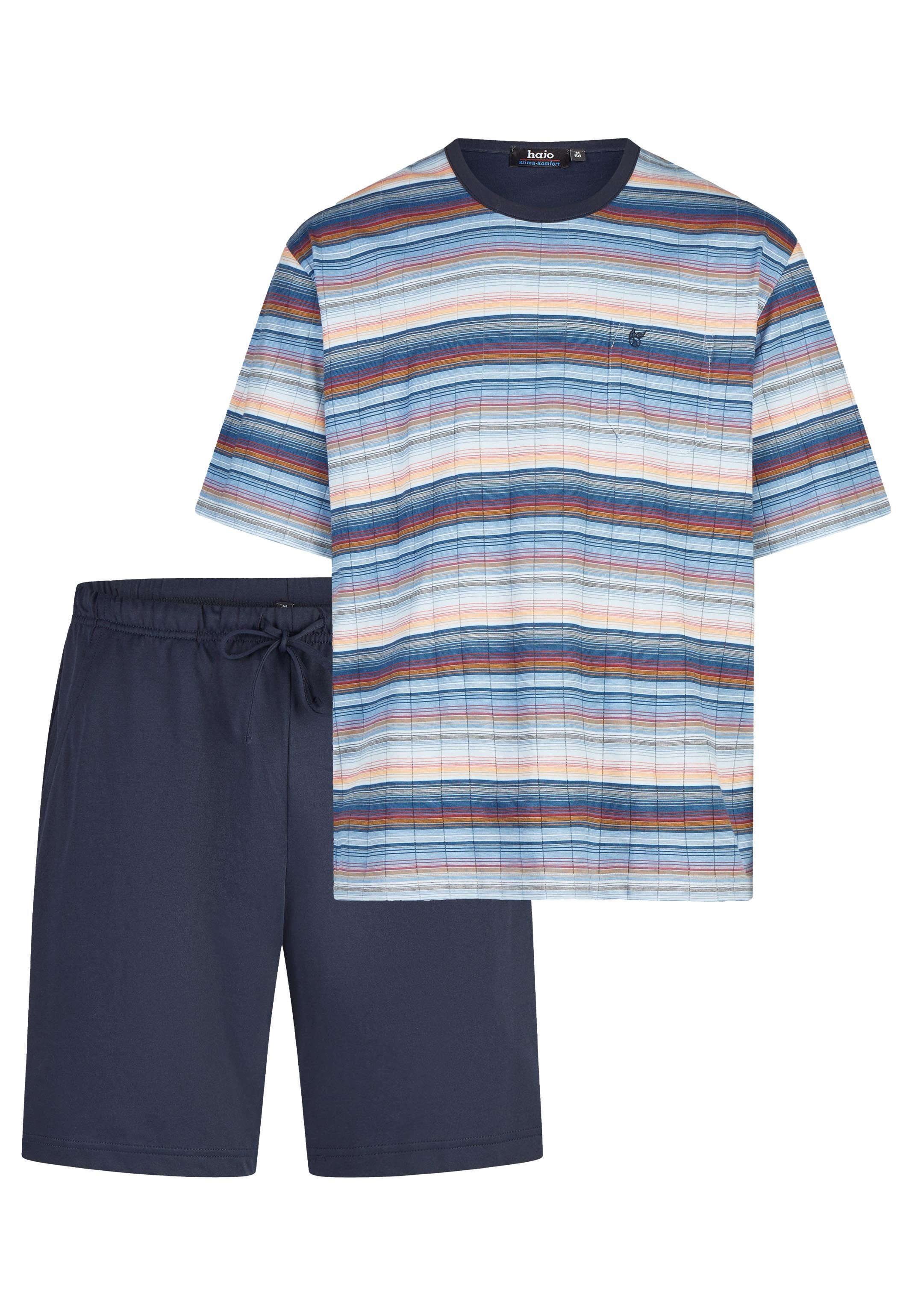 Hajo Pyjama Klima Komfort (Set, 2 tlg) Schlafanzug - Baumwolle - Atmungsakt günstig online kaufen