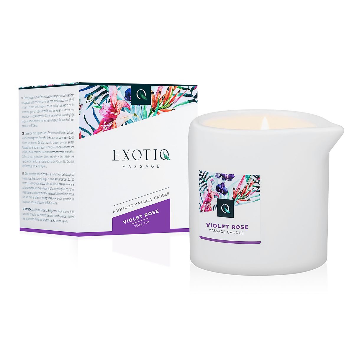Exotiq Massagekerze Exotiq Massagekaars Violet Rose - 200g