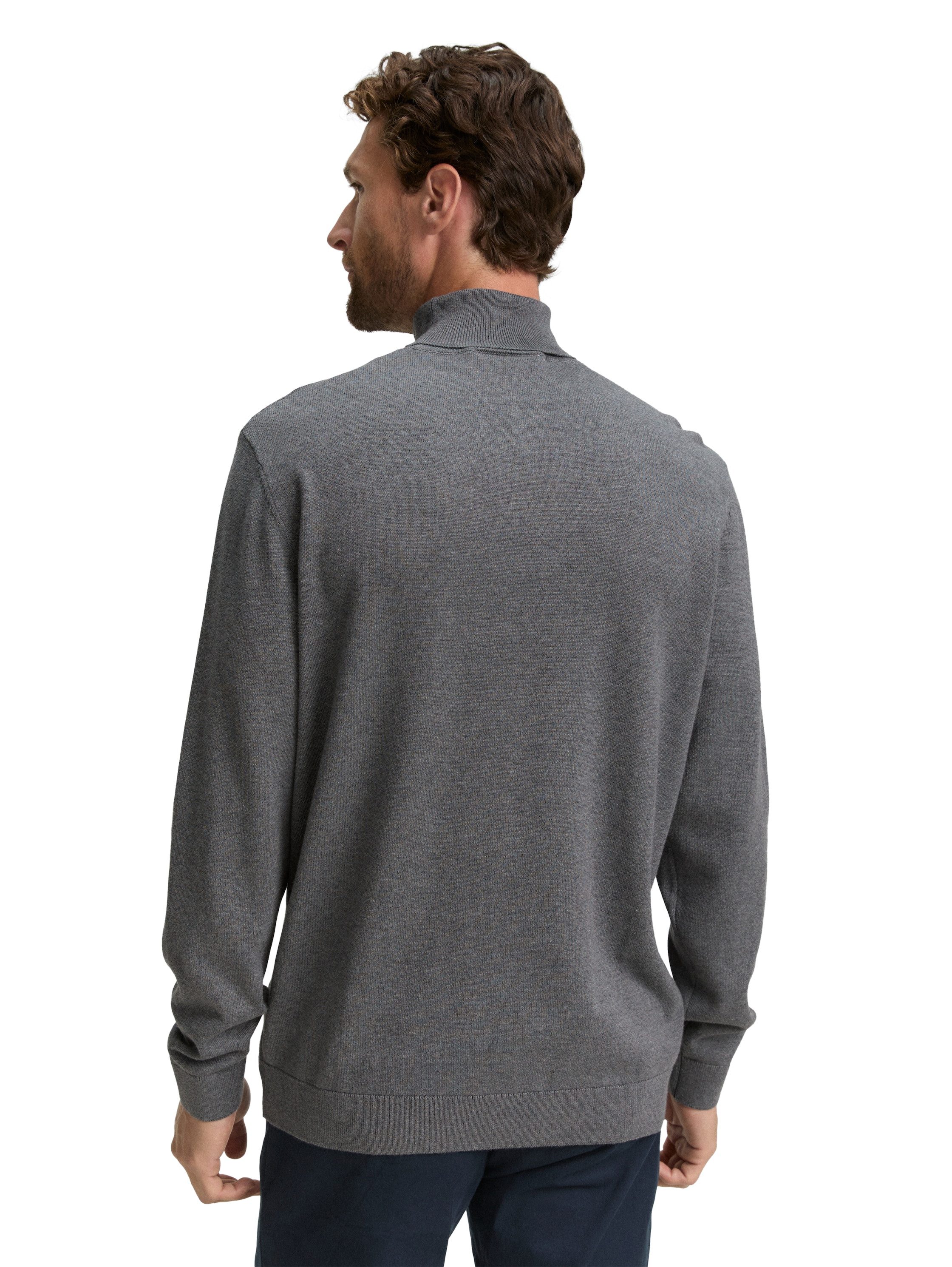TOM TAILOR Rollkragenpullover im Strick-Design günstig online kaufen