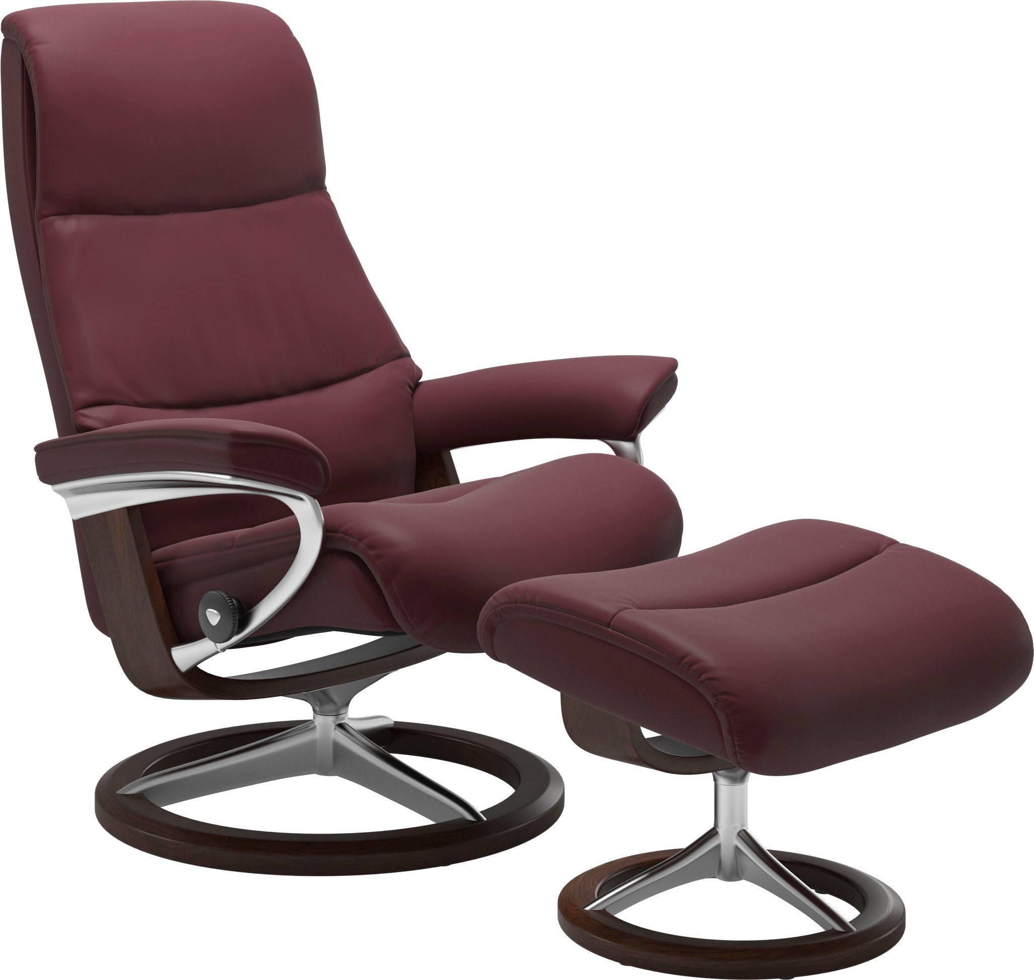 Braun View, Base, L,Gestell mit Relaxsessel Größe Signature Stressless®