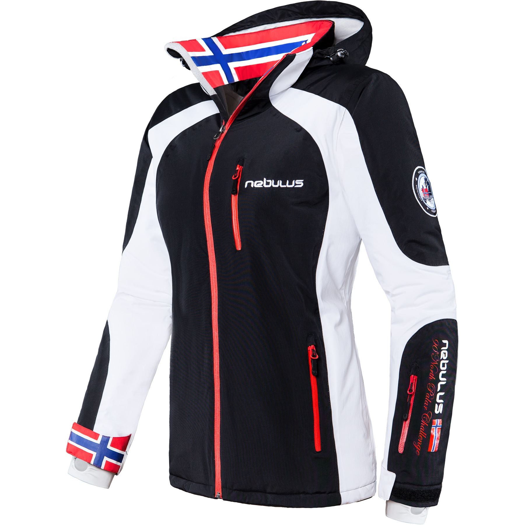 Nebulus Skijacke DAVOS, Q680 - Damen, schwarz-weiß, S/36