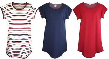 Consult-Tex Nachthemd Damen Nachthemd, Big Shirt DF850 (3er-Pack) bequem zu tragen