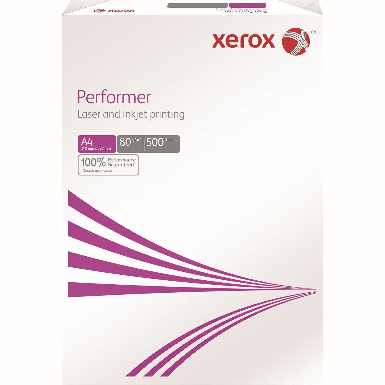 Xerox Kopierpapier Kopierpapier PERFORMER, DIN A4, 80 g/m², Pack: 500 Blatt, ElementarChlorFrei gebleicht (ECF), holzfrei