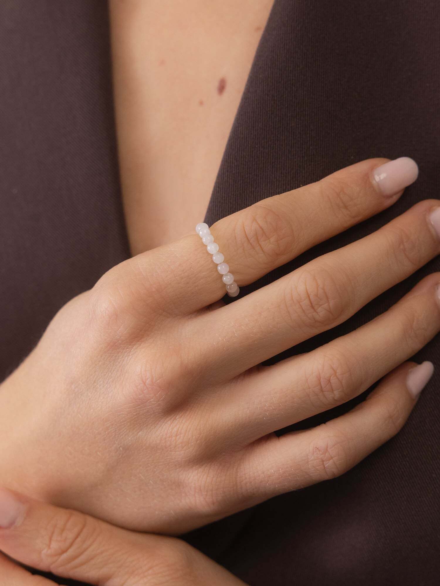 Purelei Fingerring Rosenquarz Anxiety
