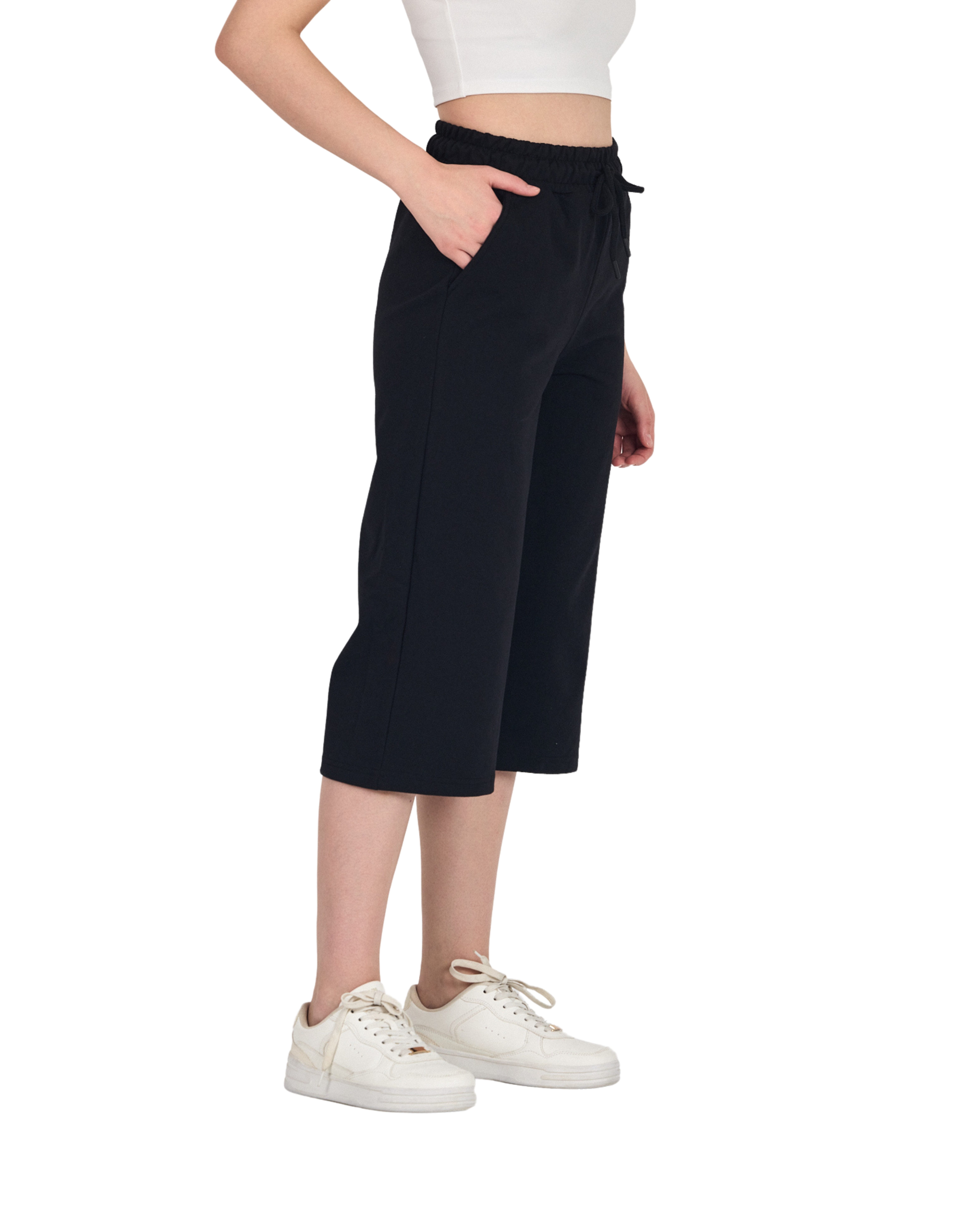 COMEOR 3/4-Hose COMEOR Damen Capri Sweatpants – Bequeme 3/4 Jogginghose