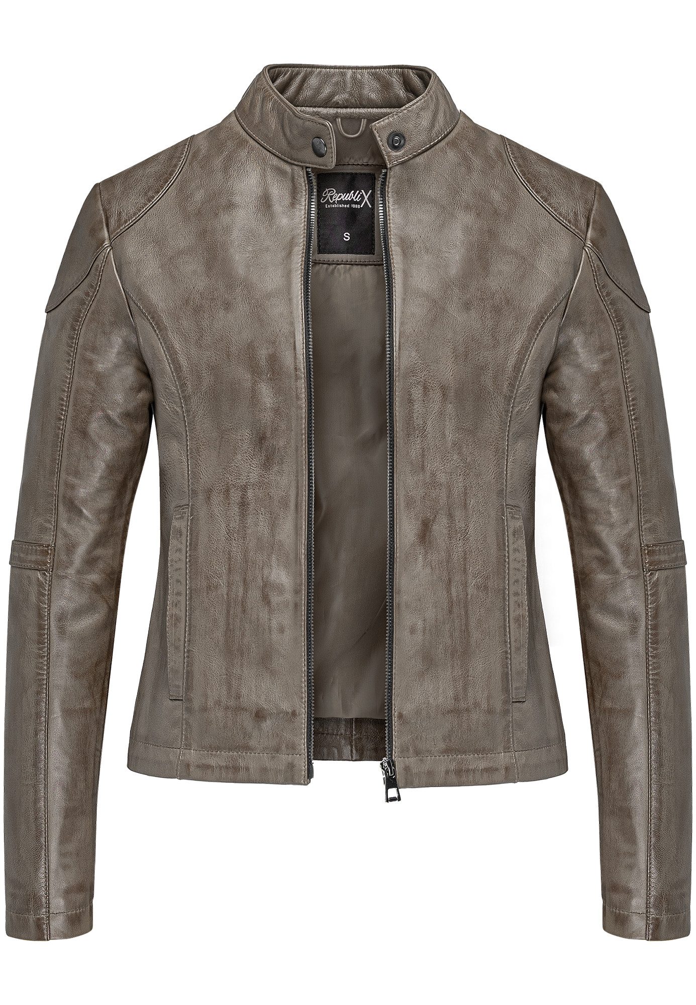 REPUBLIX Lederjacke OPAL Echtleder Damen Biker günstig online kaufen