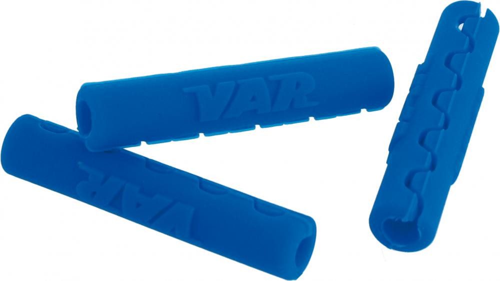 VAR Fahrradschutzhülle VAR 50 Stk. Rahmenschutz 5 mm Blau - Schutzkappen für Schaltaußenhülle