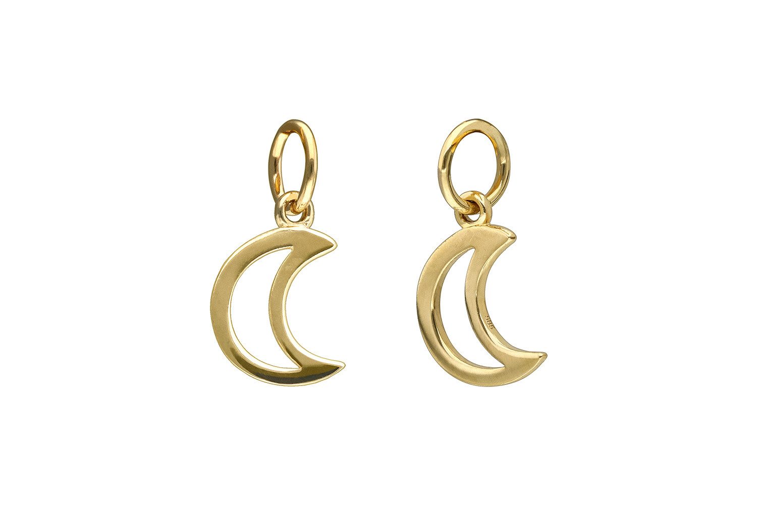 PIERCINGLINE Piercing-Set 14 Karat Gold Anhänger für Clicker MOND (Piercing-Anhänger, 1-tlg)