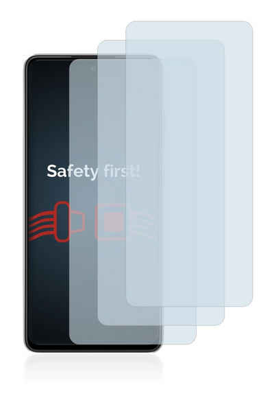 Savvies »Panzerglas für Samsung Galaxy A52s 5G« für Samsung Galaxy A52s 5G, Displayschutzglas, 3 Stück, Schutzglas Echtglas 9H Härte klar Anti-Fingerprint