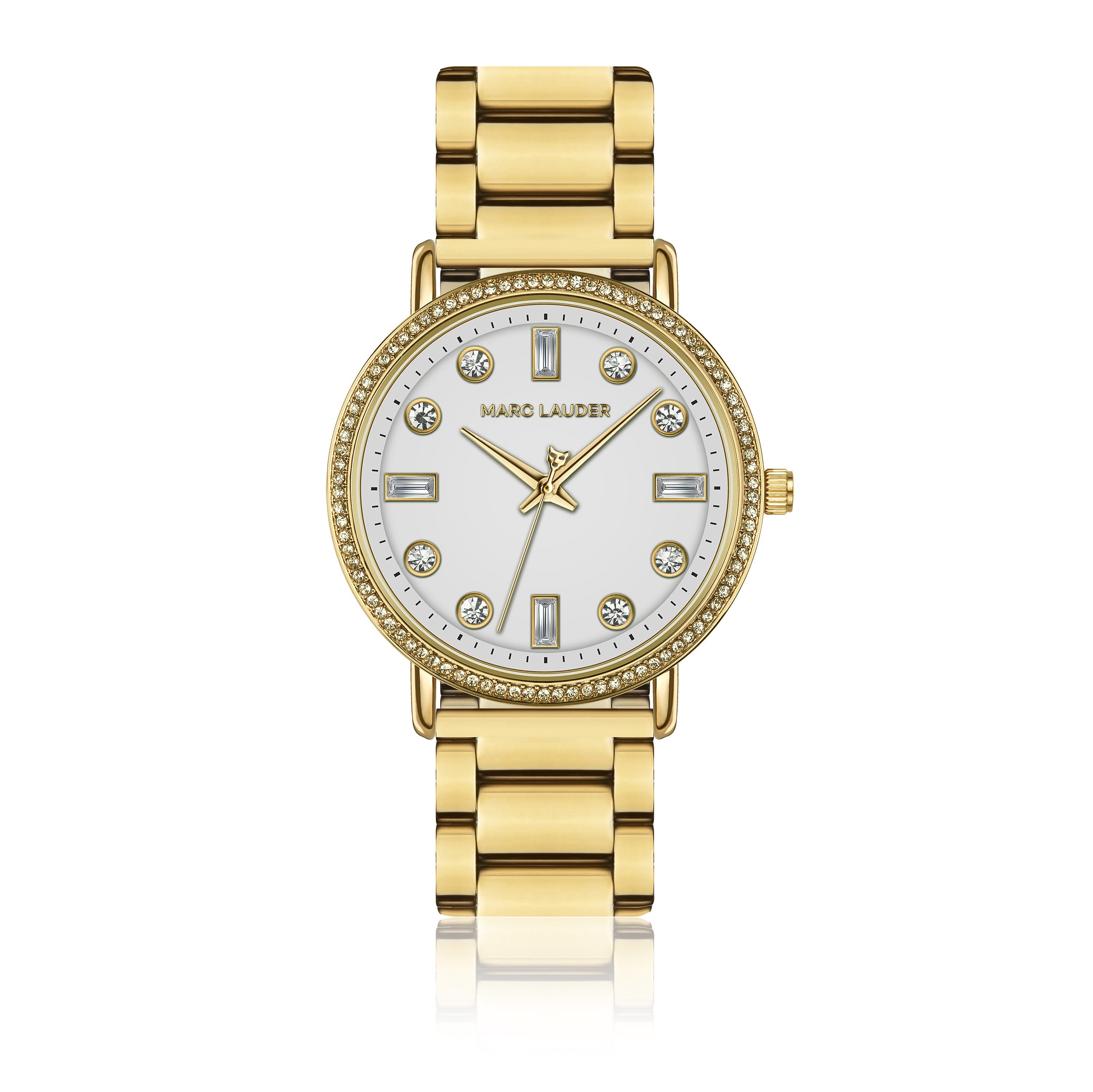 MARC LAUDER Quarzuhr MB1-B078G Paris Gold Link