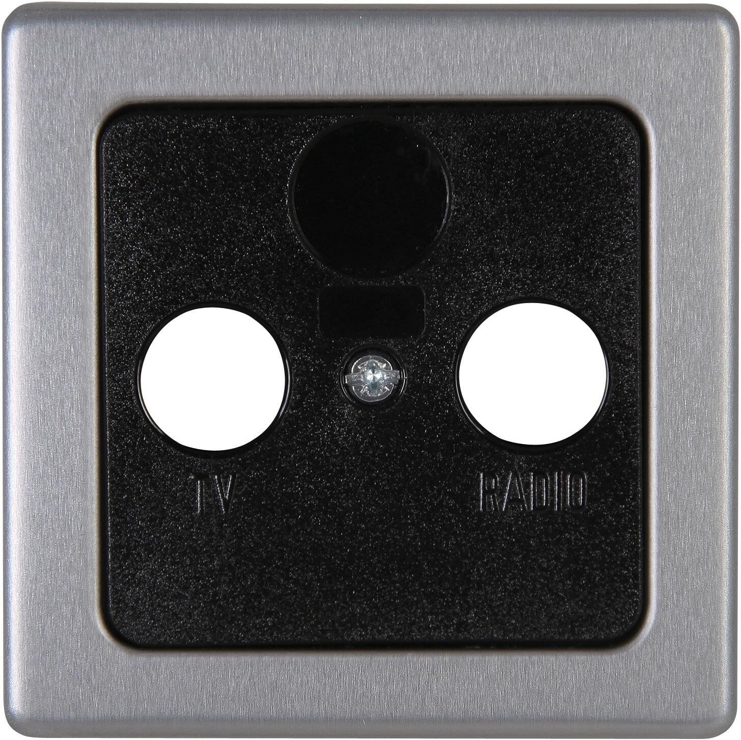Kopp Abdeckrahmen Vision TV RF Abdeckung Antennensteckdose TV Dose Antennendose, Kunststoff, (Antennen), Unterputz Schalterprogramm Rahmen Fernsehdose Anschlussdose