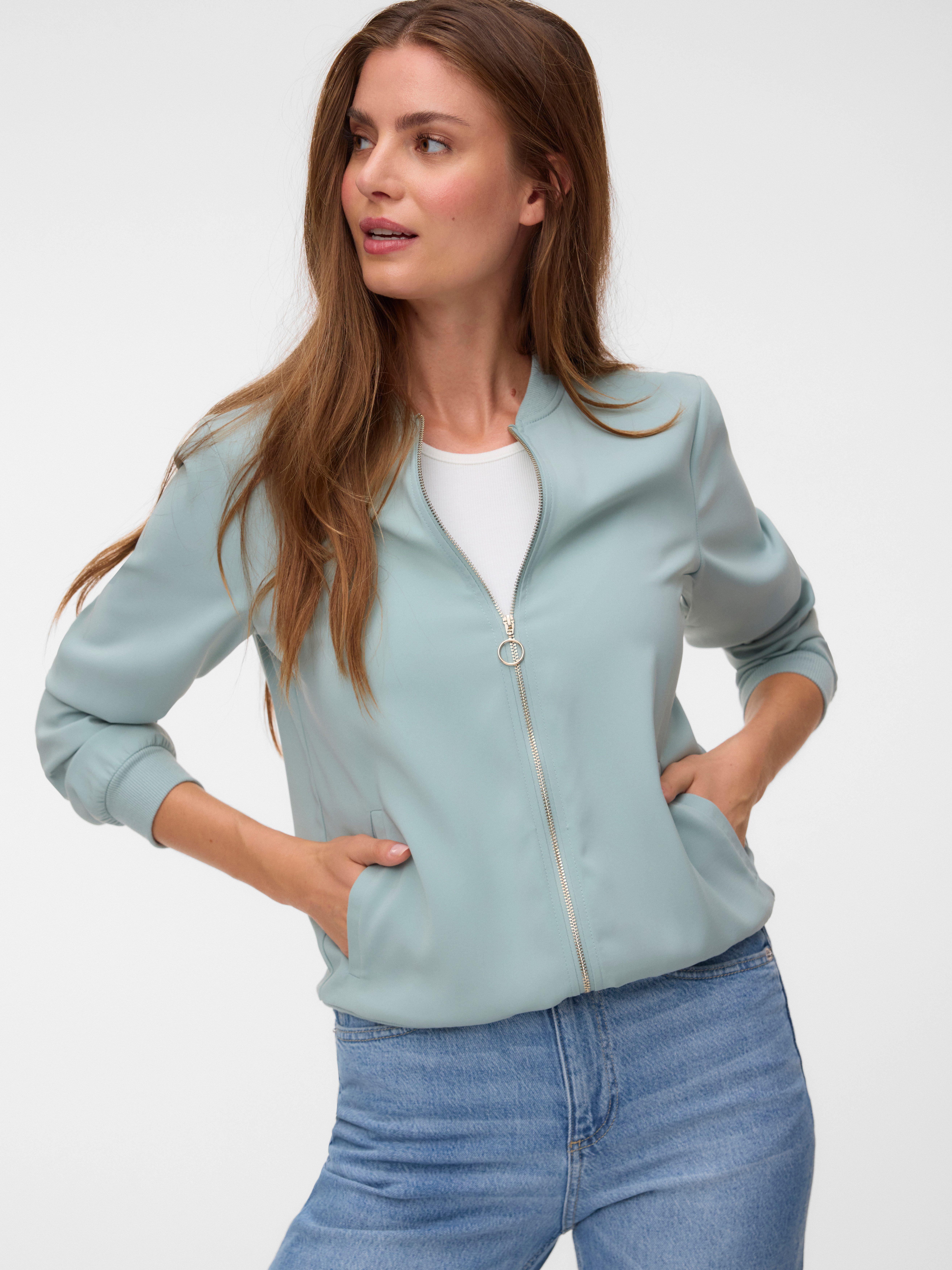Vero Moda Bomberjacke VMCOCO L/S BOMBER NOOS Materialmix