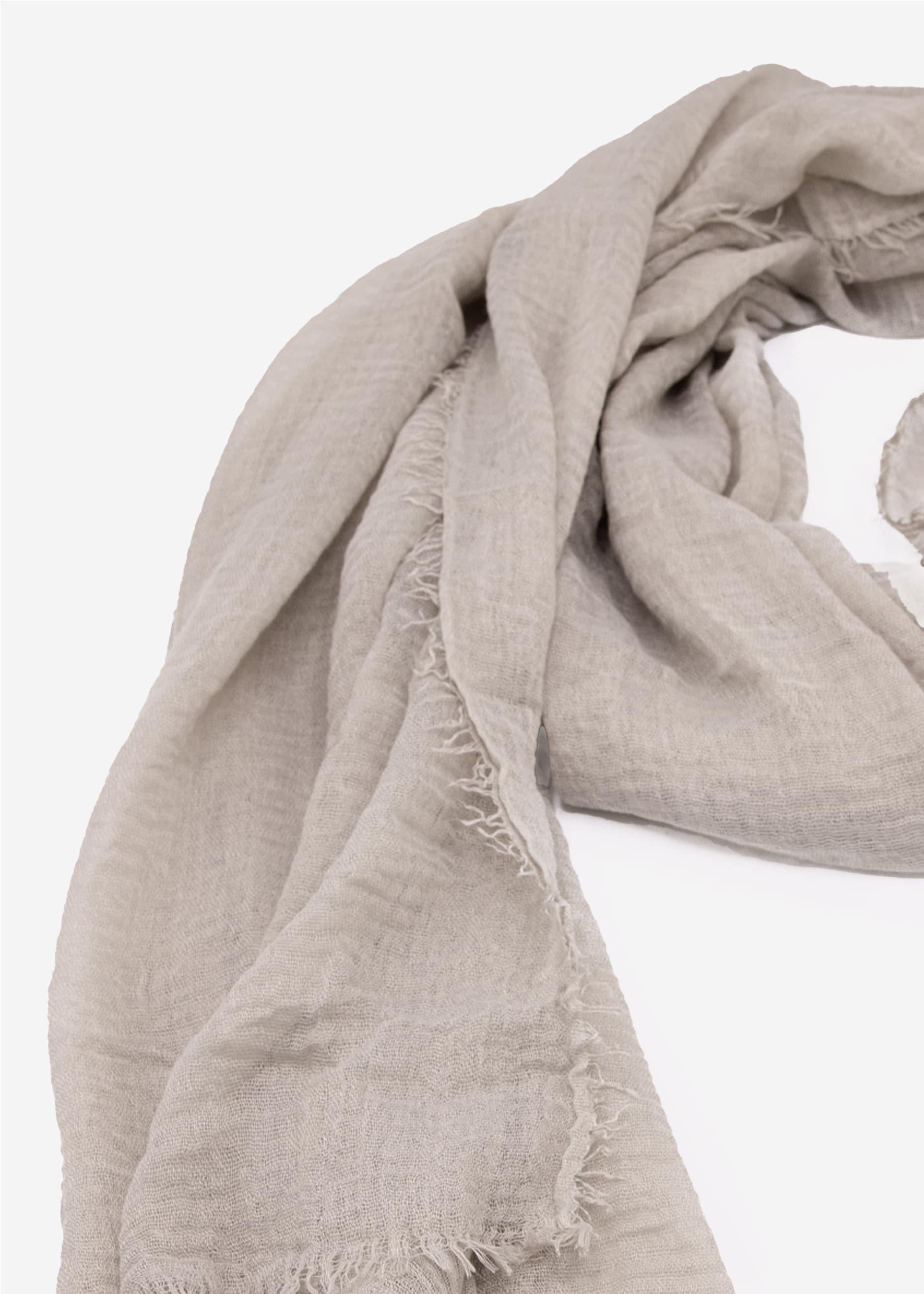 SASSYCLASSY Schal Musselin Schal für Damen, Weicher Schal aus Viskose mit ausgefransten Enden