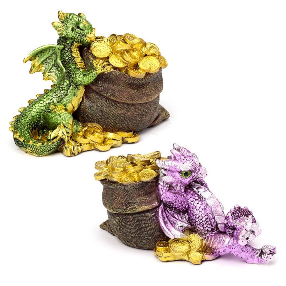 Puckator Fantasy-Figur Elements Drache mit Schatz