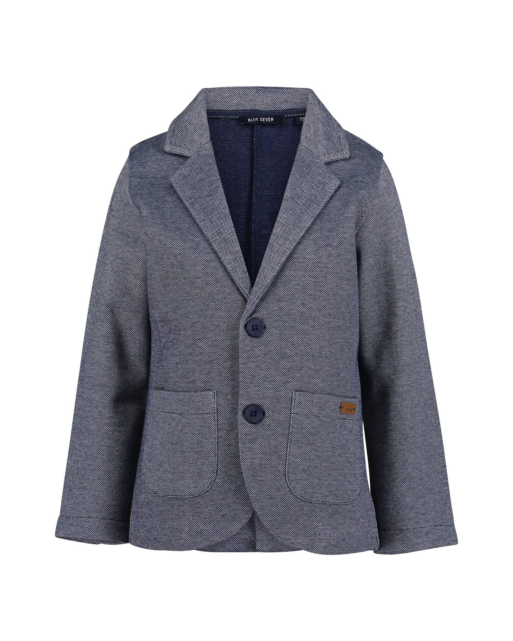 Blue Seven Sweatjacke Sweatblazer, Einreiher mit Reversekragen