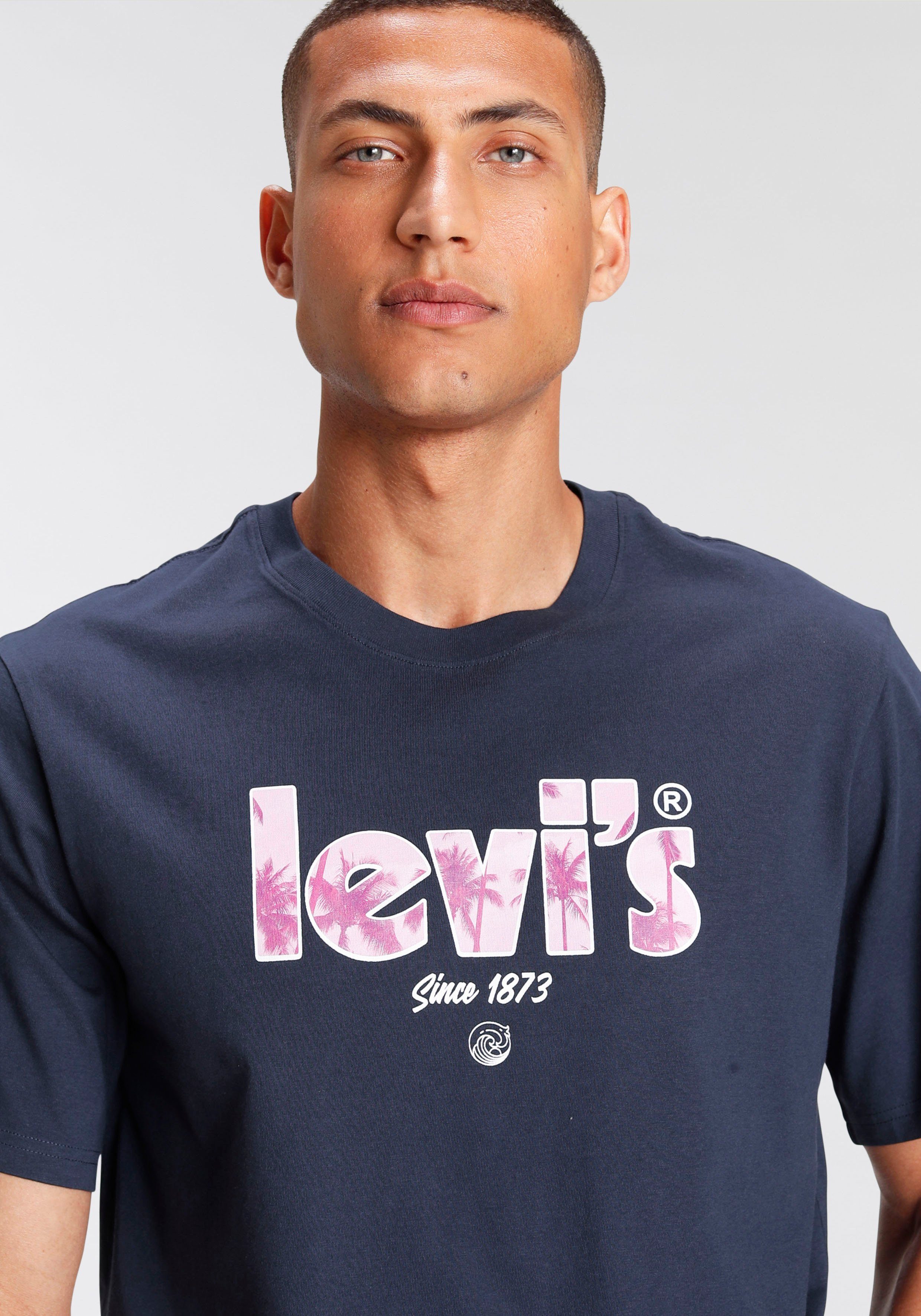 TEE FIT LE Levi's® AC RELAXED mit Logodruck SS NAVAL T-Shirt