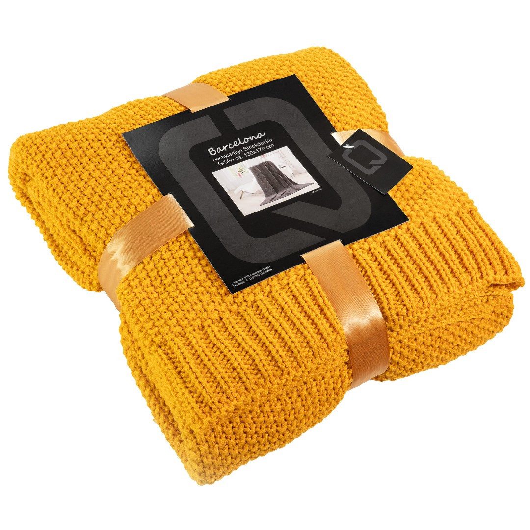 Wohndecke Barcelona, REALLaxx, weiche Strickdecke, 130 günstig online kaufen