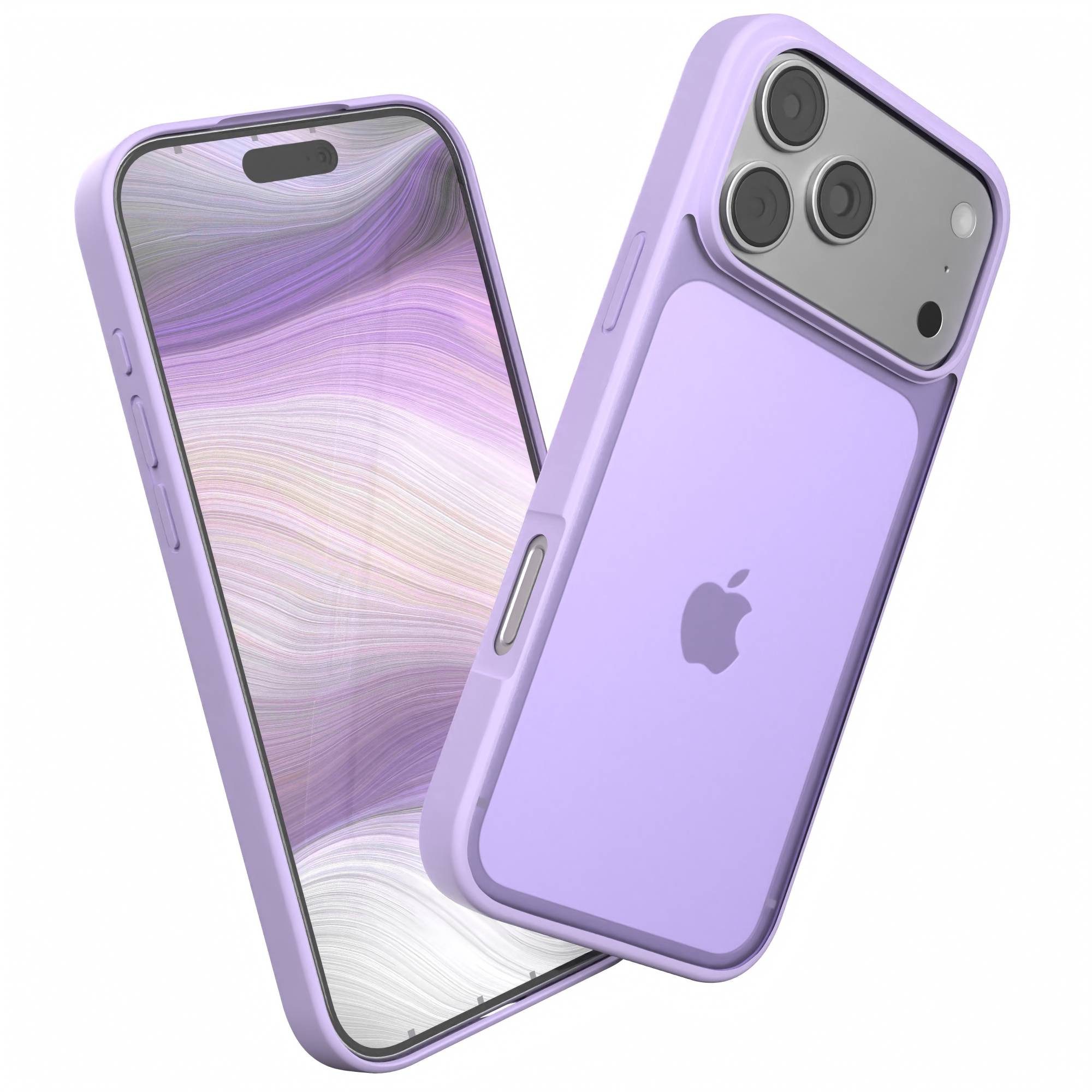 EAZY CASE Handyhülle Outdoor Case für Apple iPhone 17 Pro Max 6,9 Zoll, Schutzhülle mit Kameraschutz Robust Schutzhülle stoßfest Lila Lavendel