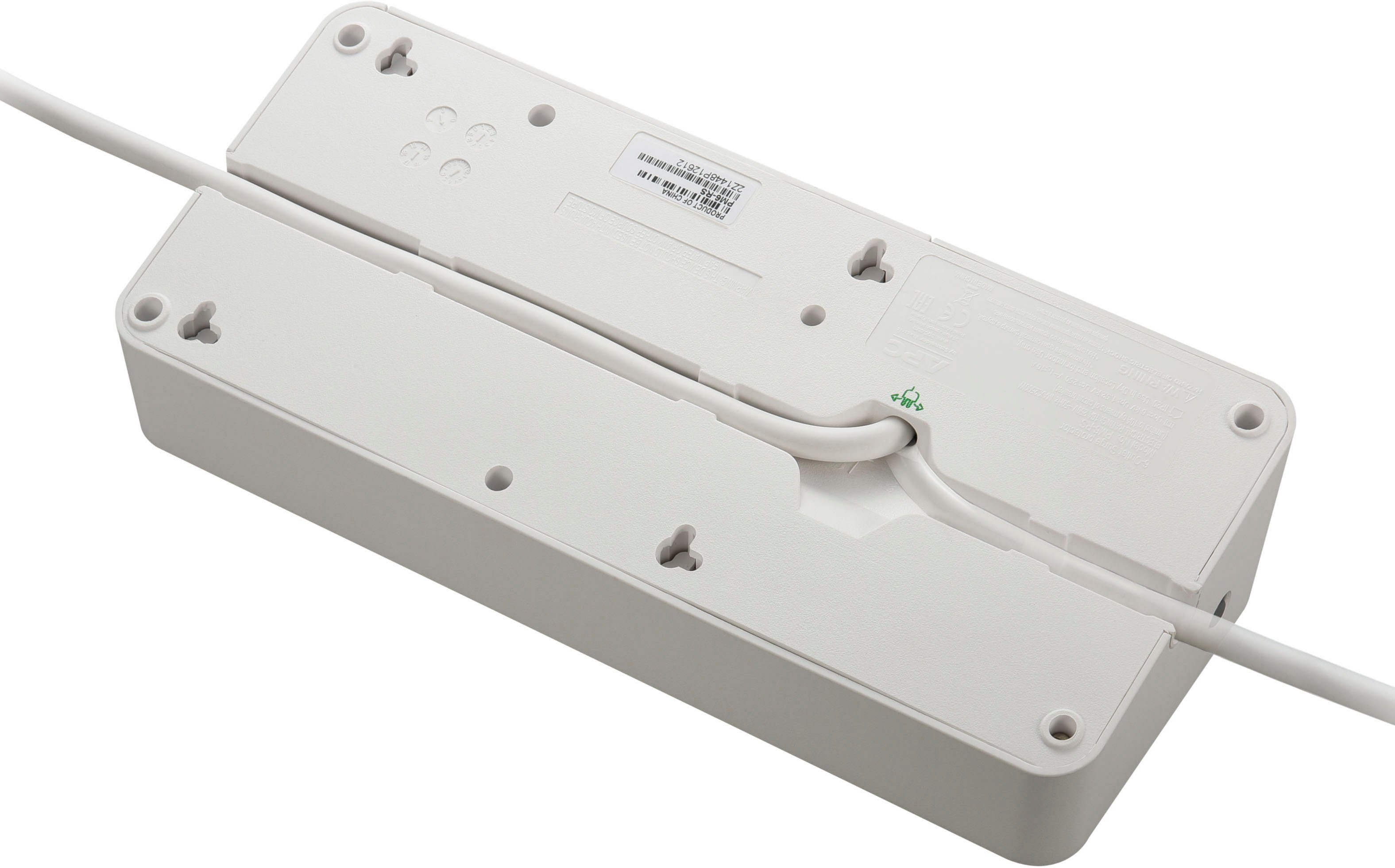 APC Steckdosenleiste Kabellänge USB-Anschlüsse, Überspannungsschutz, (Ein- 2 m) / Ausschalter, PM6-GR LED-Statusanzeige, 6-fach