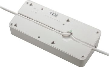 APC »PM6-GR« Steckdosenleiste 6-fach (Ein- / Ausschalter, LED-Statusanzeige, USB-Anschlüsse, Überspannungsschutz, Kabellänge 2 m)