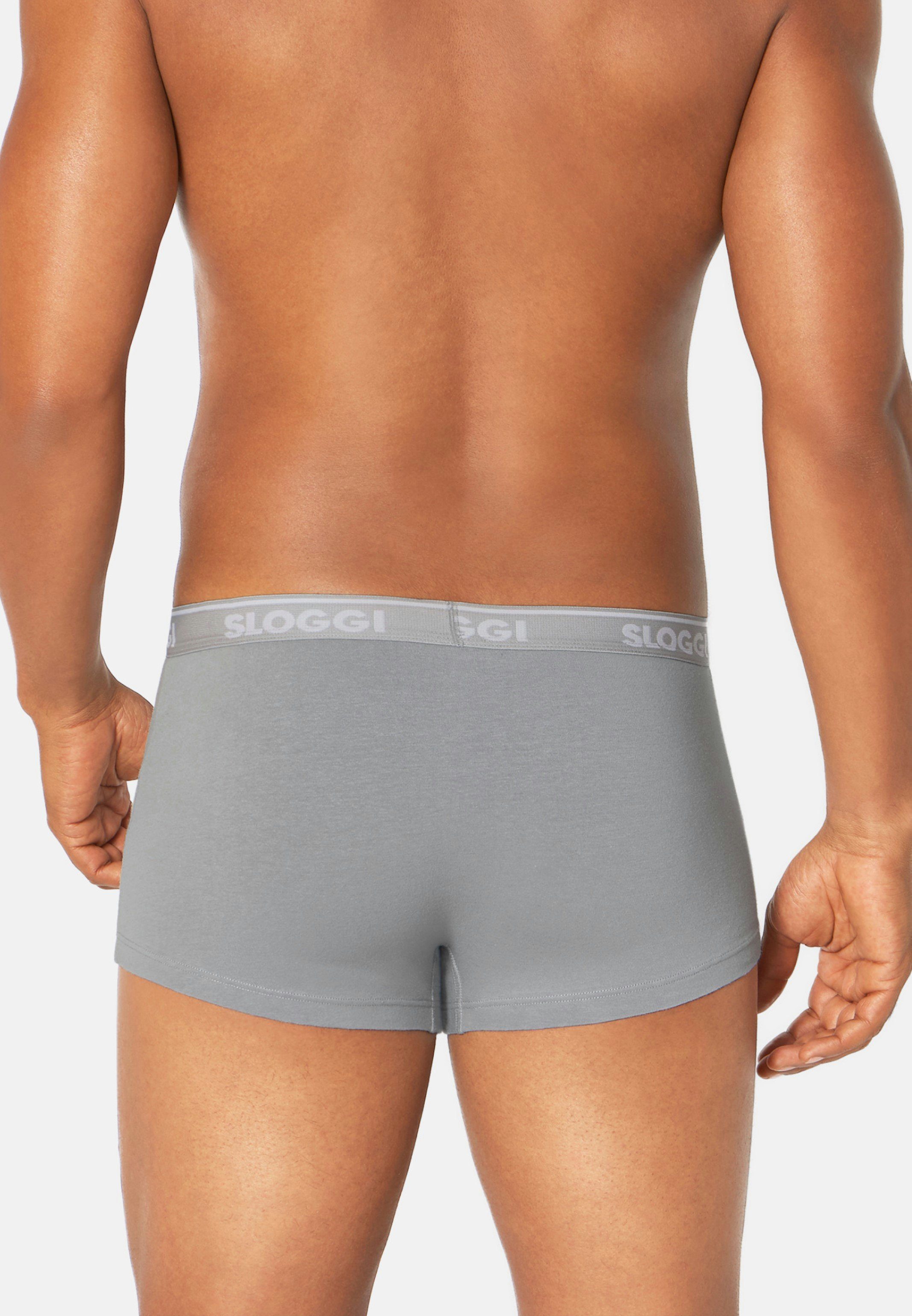 Passform Stone 6-St) - Baumwolle Sloggi - Grey Retro / 6er Eingriff Hipster Perfekte Go Ohne (Spar-Set, - ABC Boxer Pack Pant