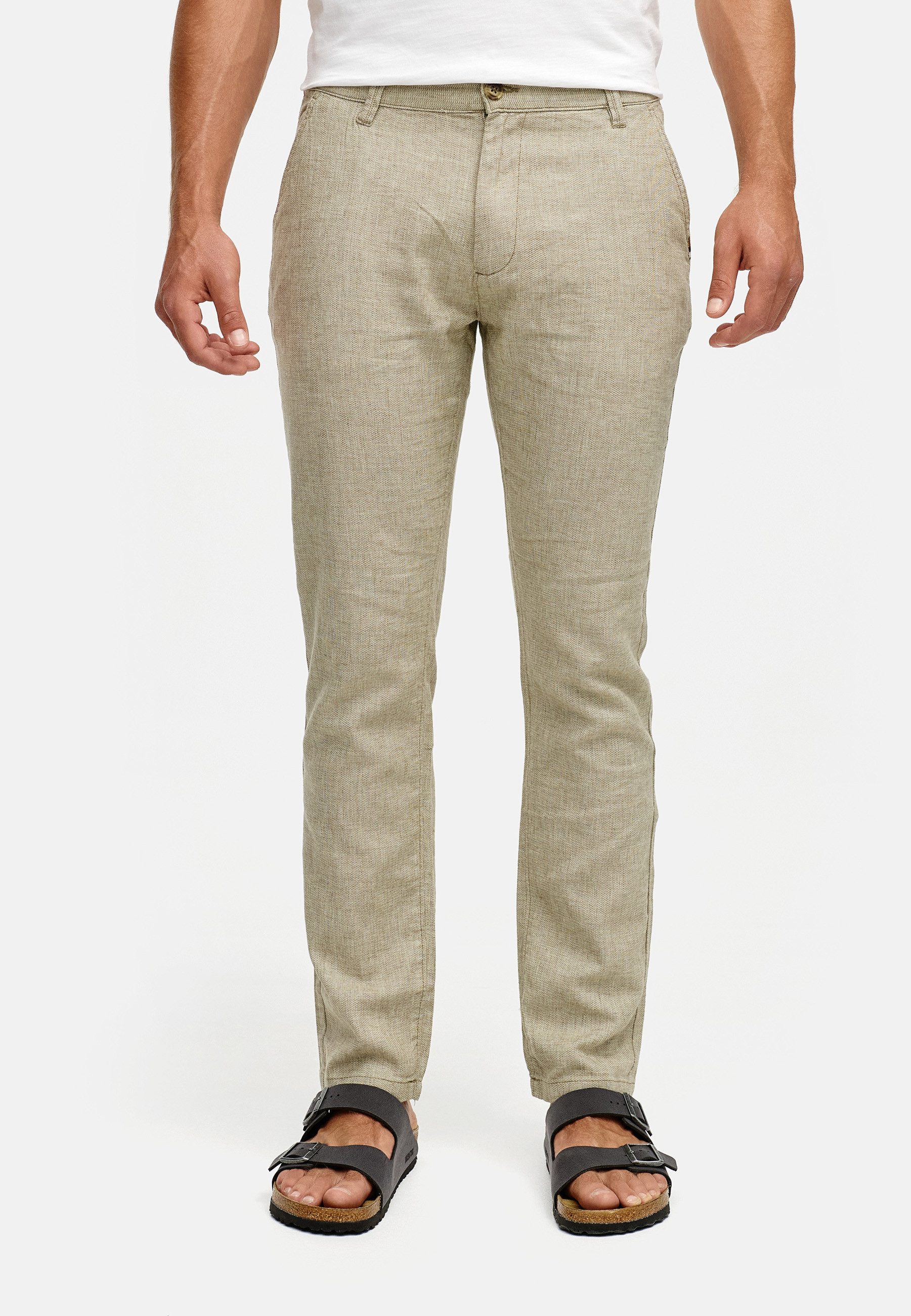 Indicode Leinenhose INGuy moderne Stretchhose mit günstig online kaufen