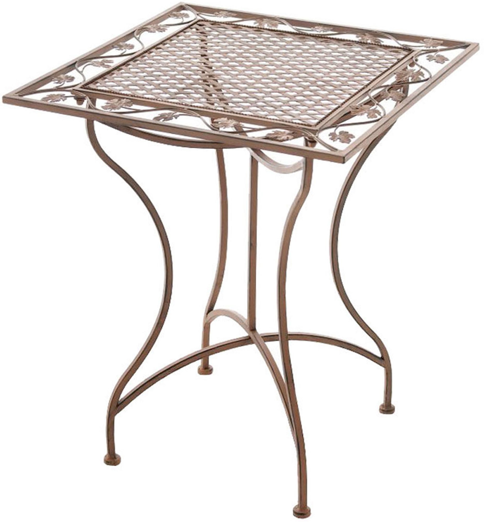 CLP Beistelltisch Asina 60 x 60 cm (1er), mit kunstvollen Verzierungen