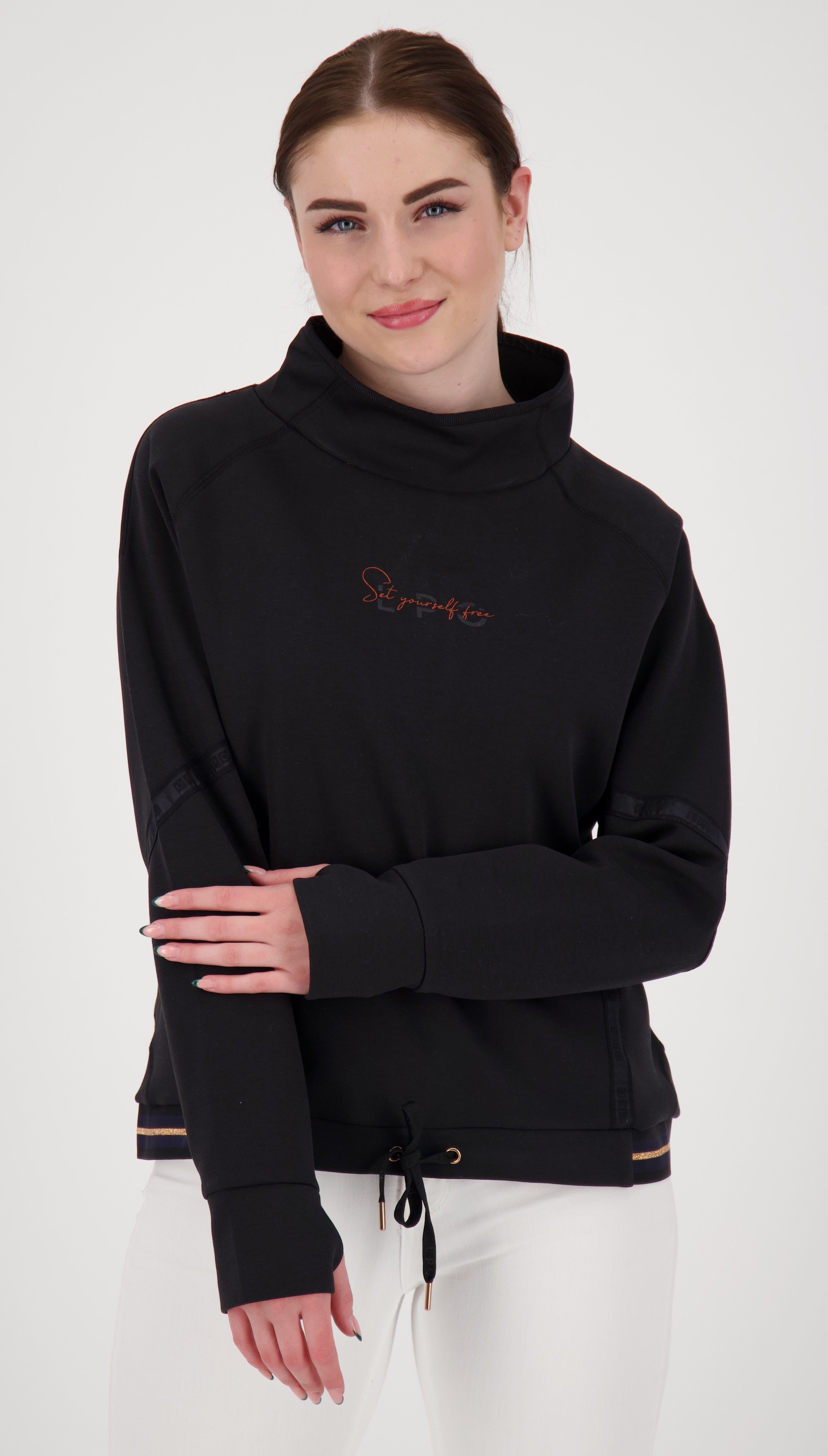 DEPROC Active Sweatshirt JETTE CS WOMEN Sweatshirt vorne etwas kürzer Korde günstig online kaufen